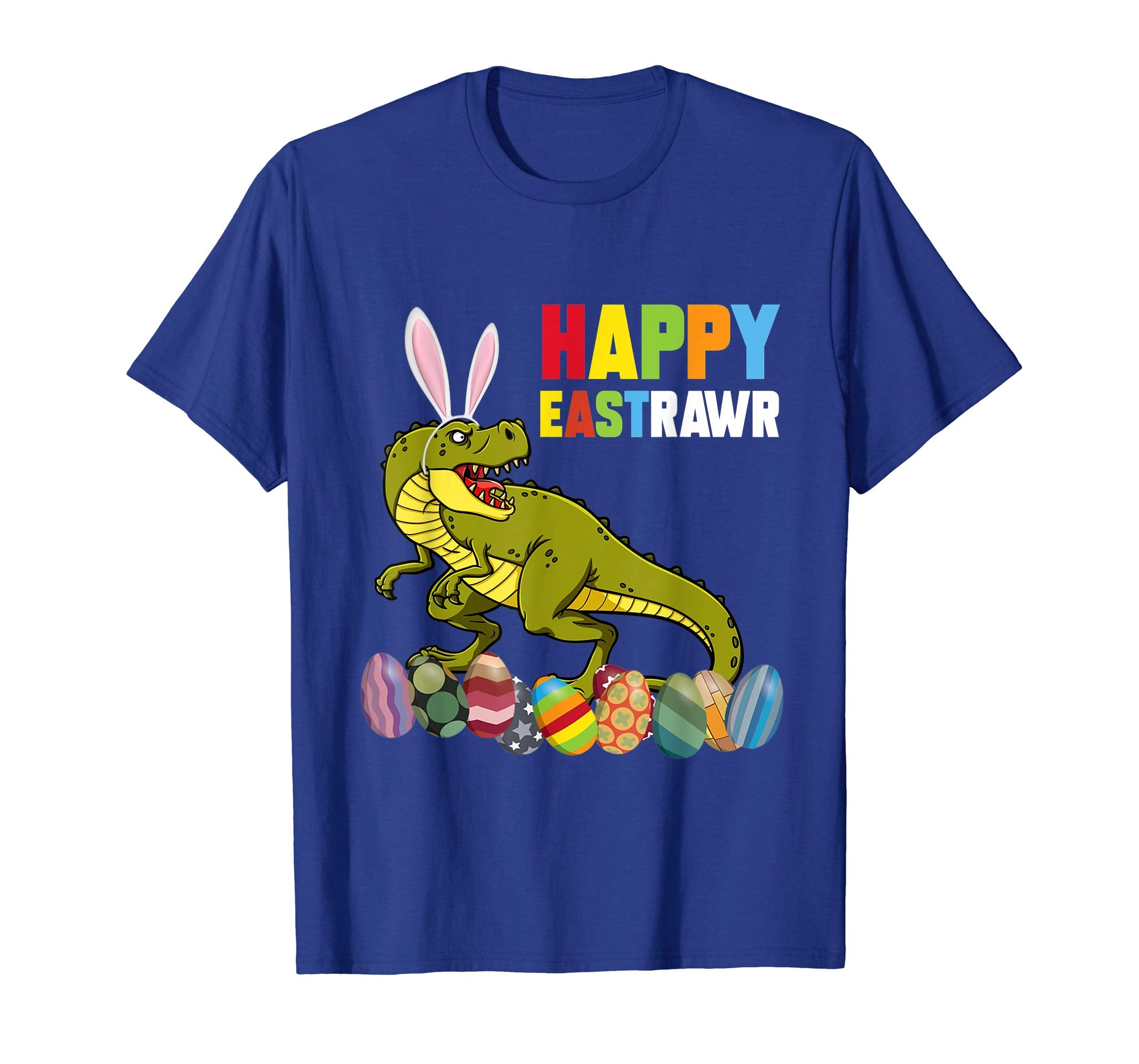 Happy Eastrawr Rex Dinosaur Easter with Bunny and Egg Shirt