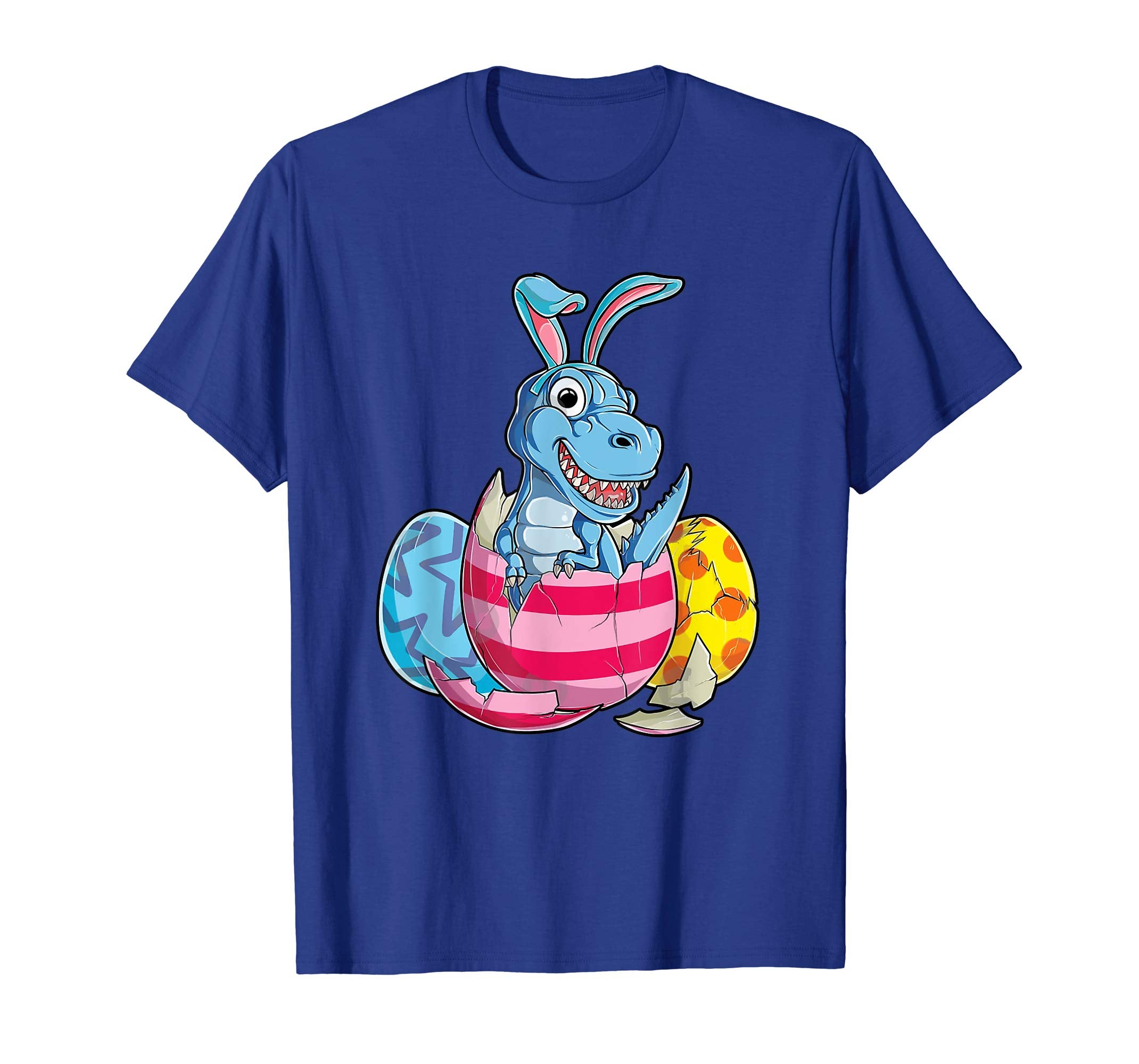 Happy Eastrawr T-Rex Dinosaur Easter Bunny Egg T Shirt Kids