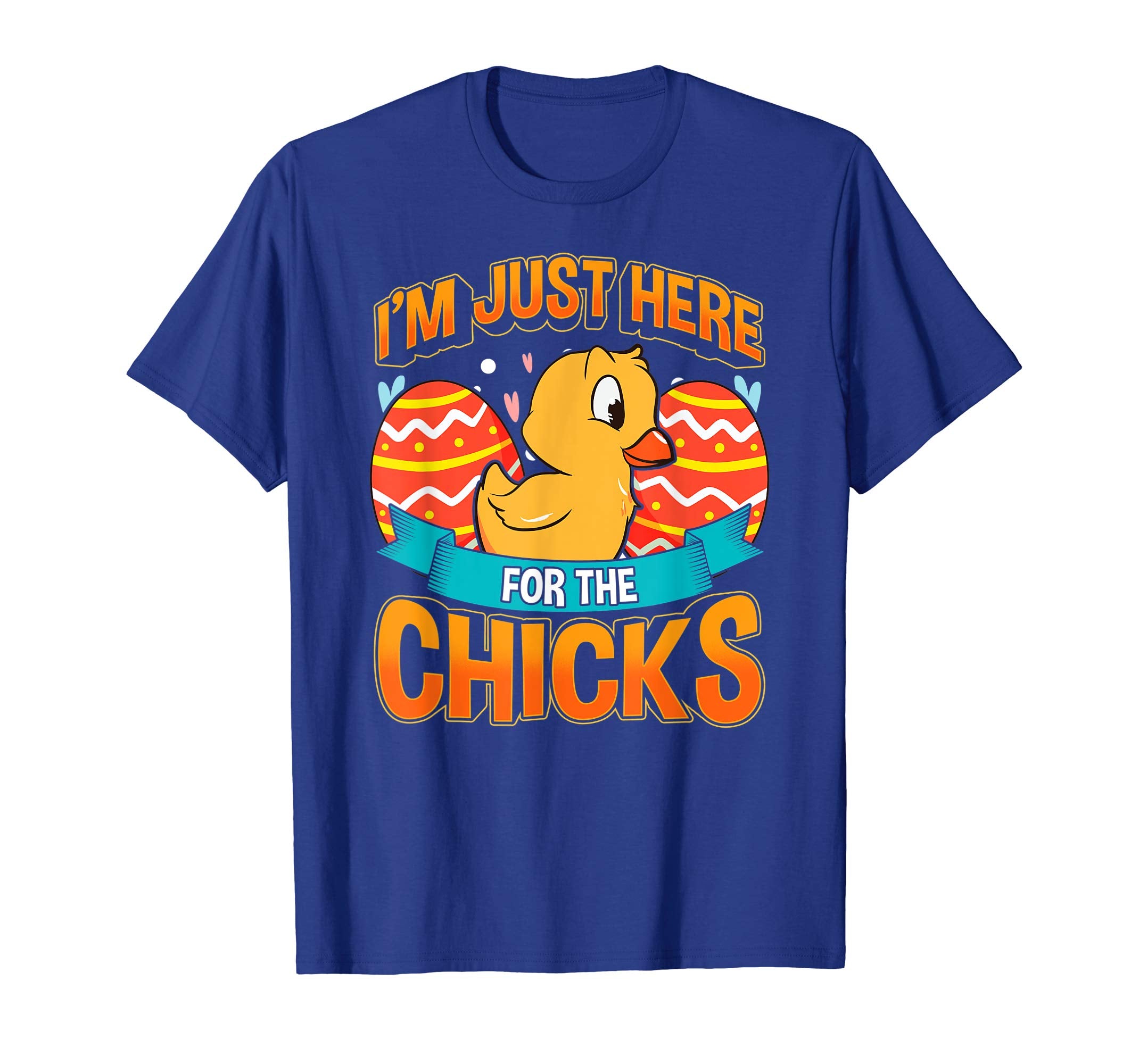 Just Here For The Chicks Cute Easter T Shirt For Kids