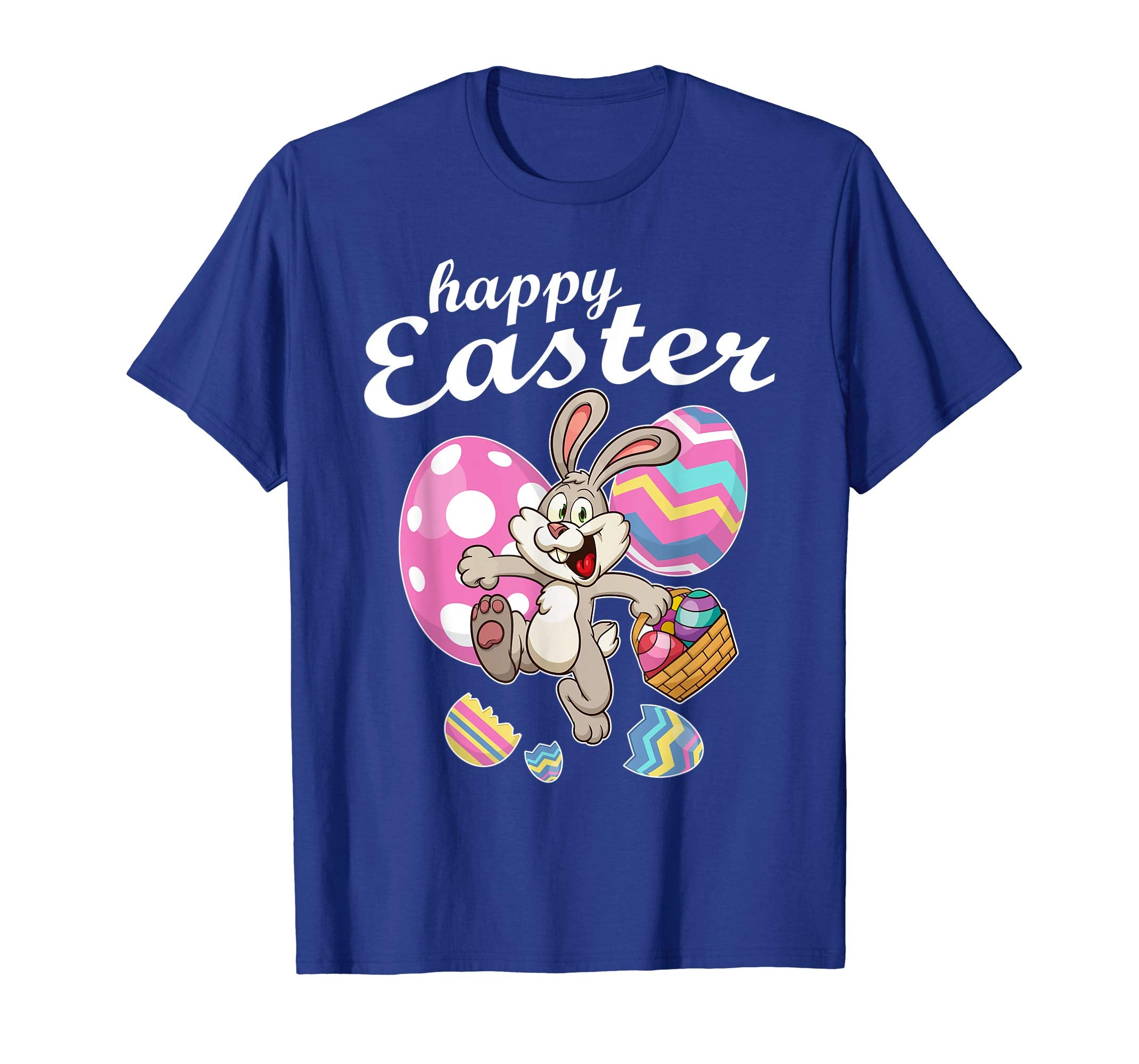 Bunny Rabbit Playing With Easter Eggs Happy Easter Day Shirt