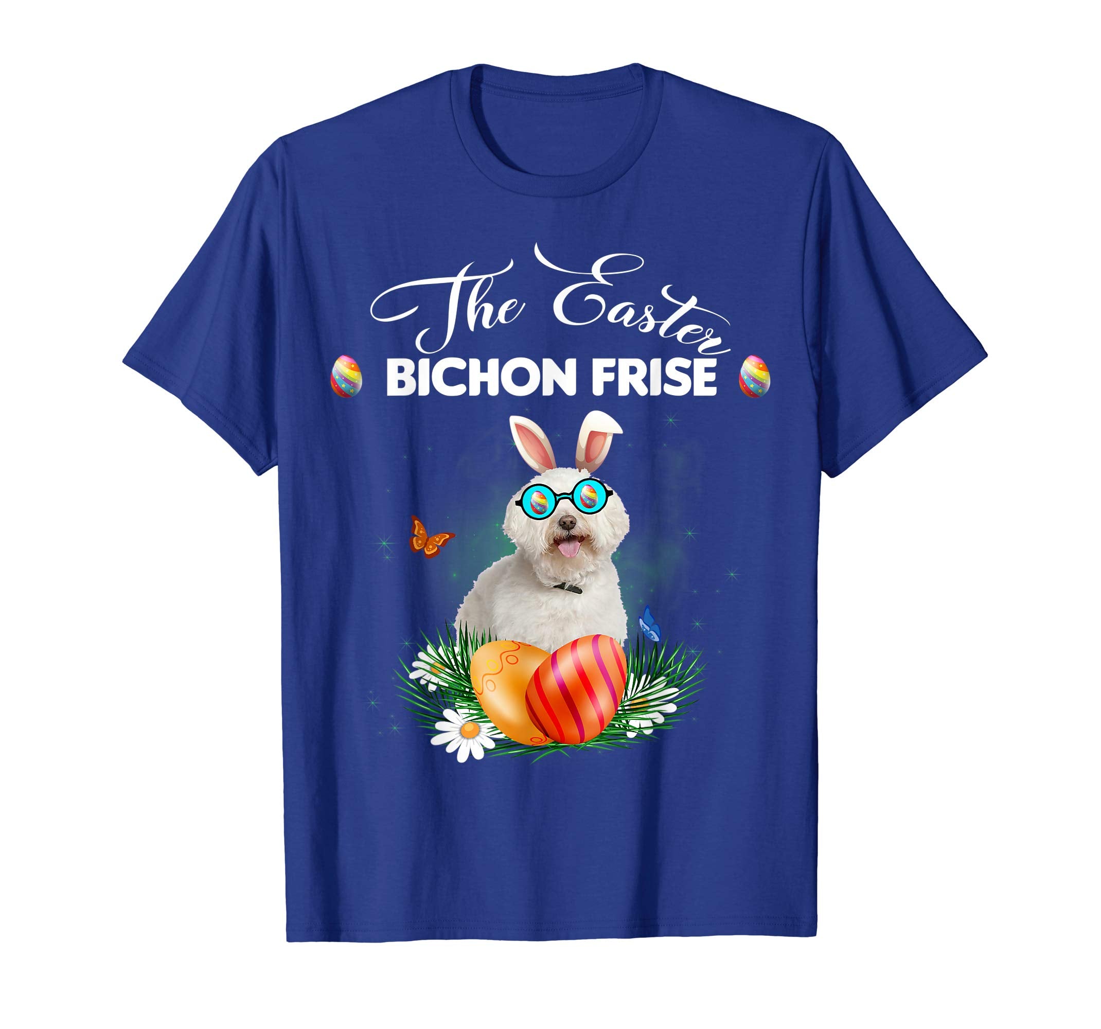 Bichon Frise Bunny Easter Day Dog Gifts T-Shirt