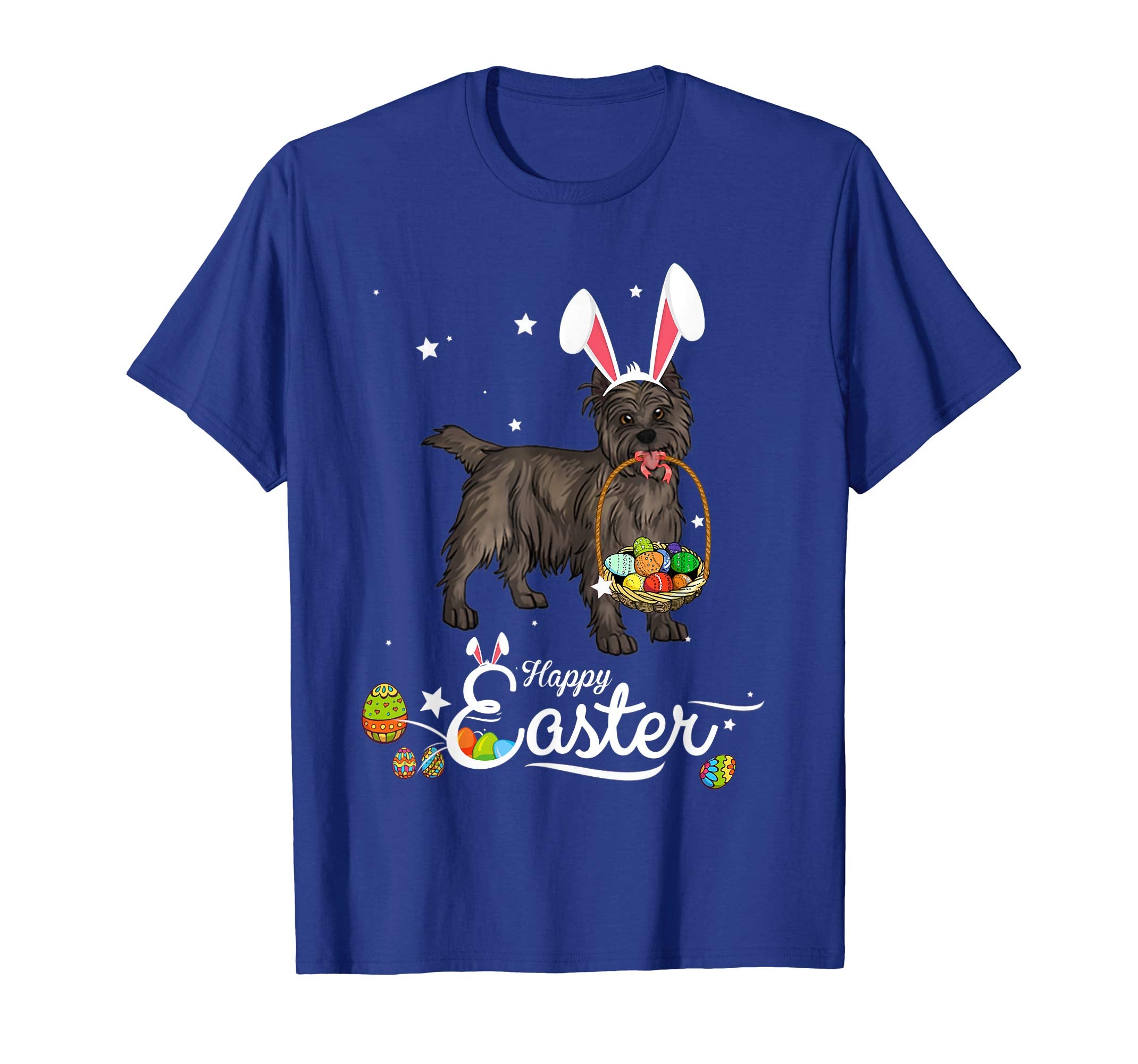 Cairn Terrier Dog With Bunny Hat Easter Costume T Shirt