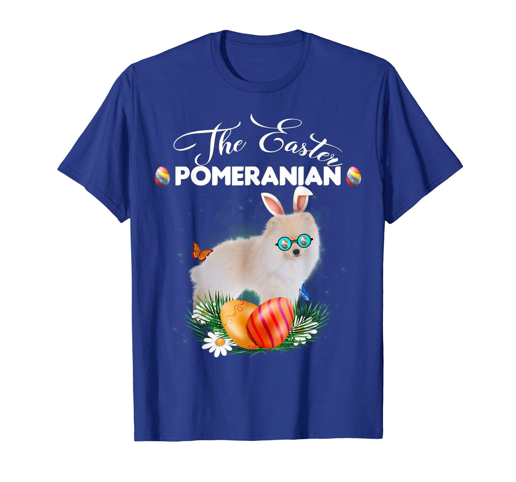 Pomeranian Bunny Easter Day Dog Gifts T-Shirt