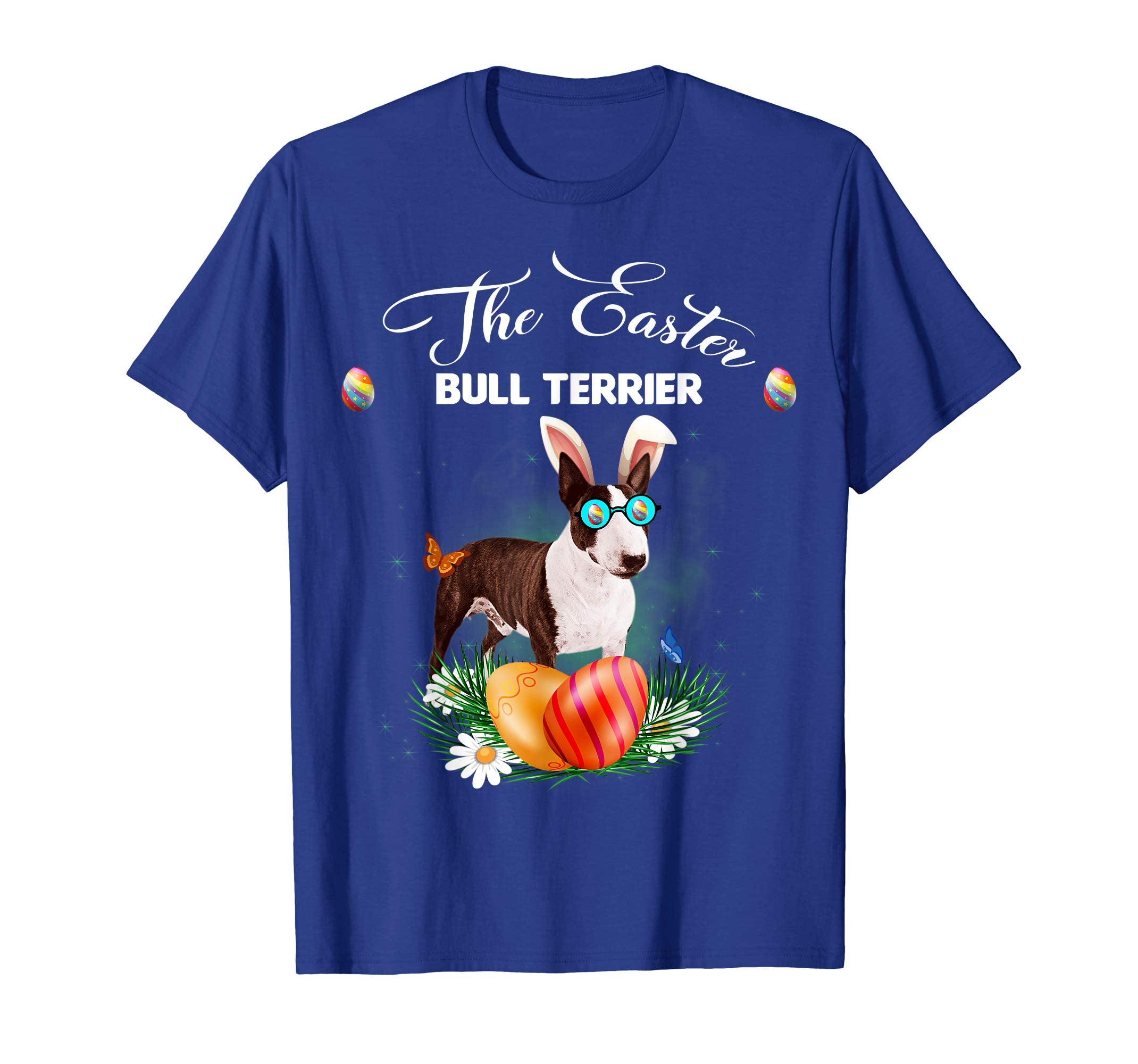 Bull Terrier Bunny Easter Day Dog Gifts T-Shirt