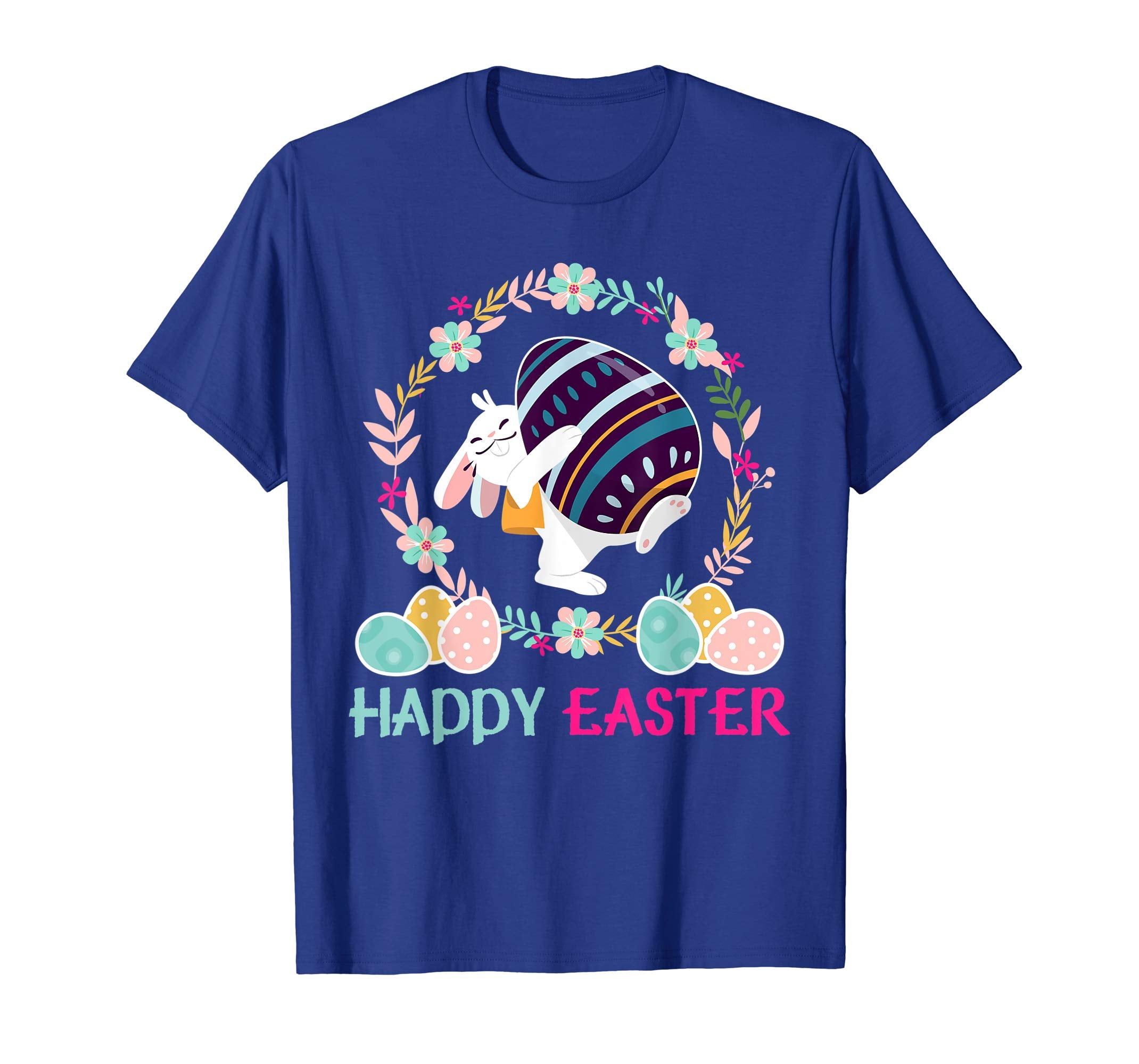 Happy Easter T-Shirt With Bunnies Eggs