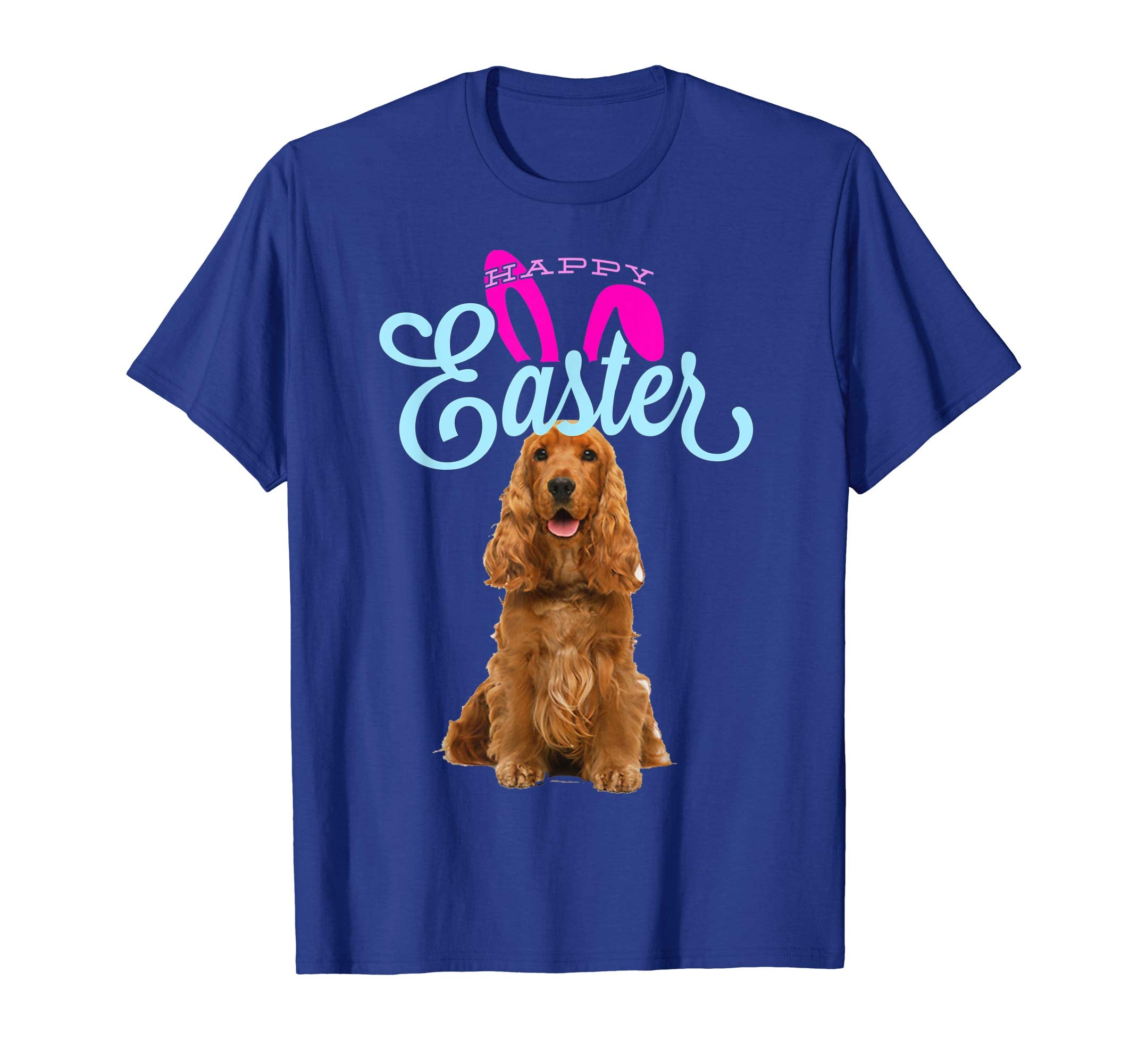 Easter Bunny Cocker Spaniel Tshirt Dog Men Women Gift Easter