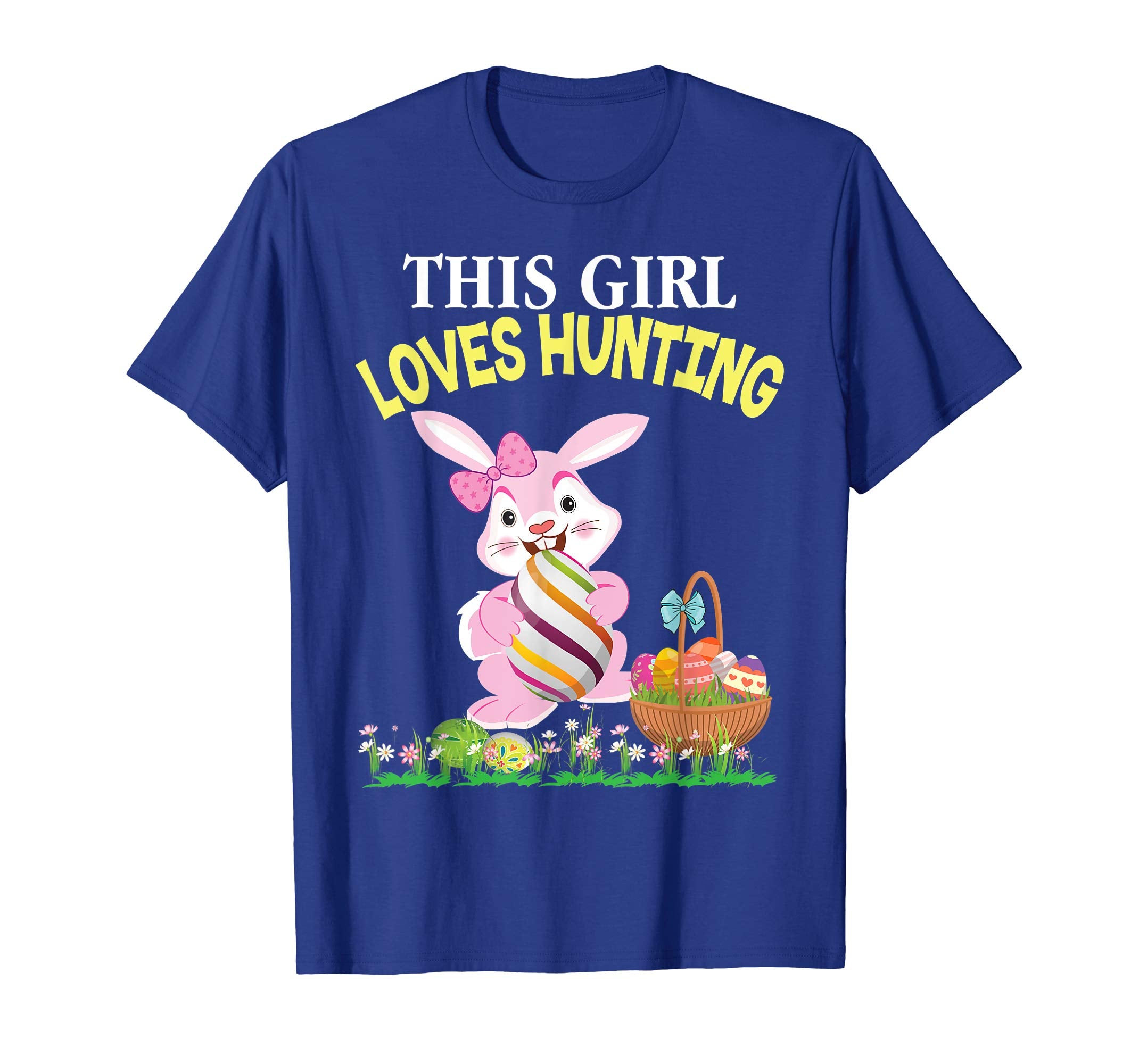 This Girl Loves Eggs Hunting Bunny Easter Day T-Shirt