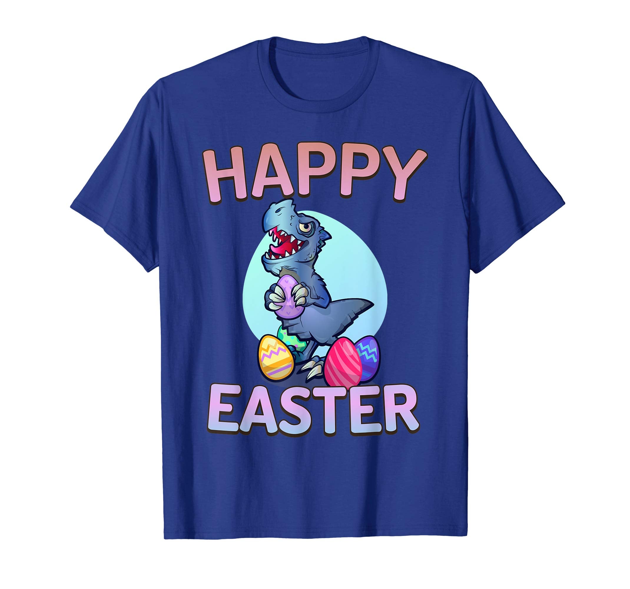 Happy Easter Dinosaur T-Rex Eggs Gift T Shirt boys girls