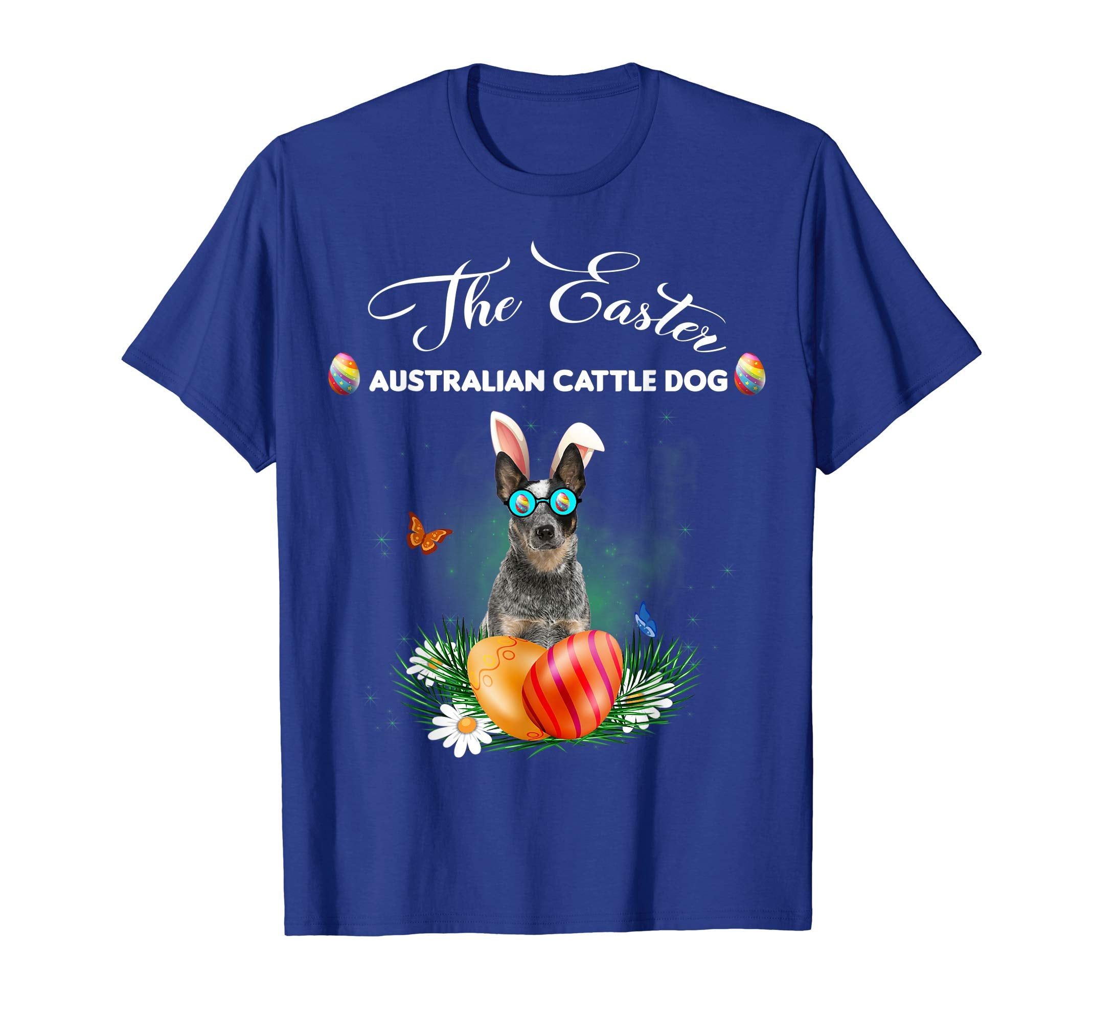 Australian Cattle Dog Bunny Easter Day Dog Gifts T-Shirt