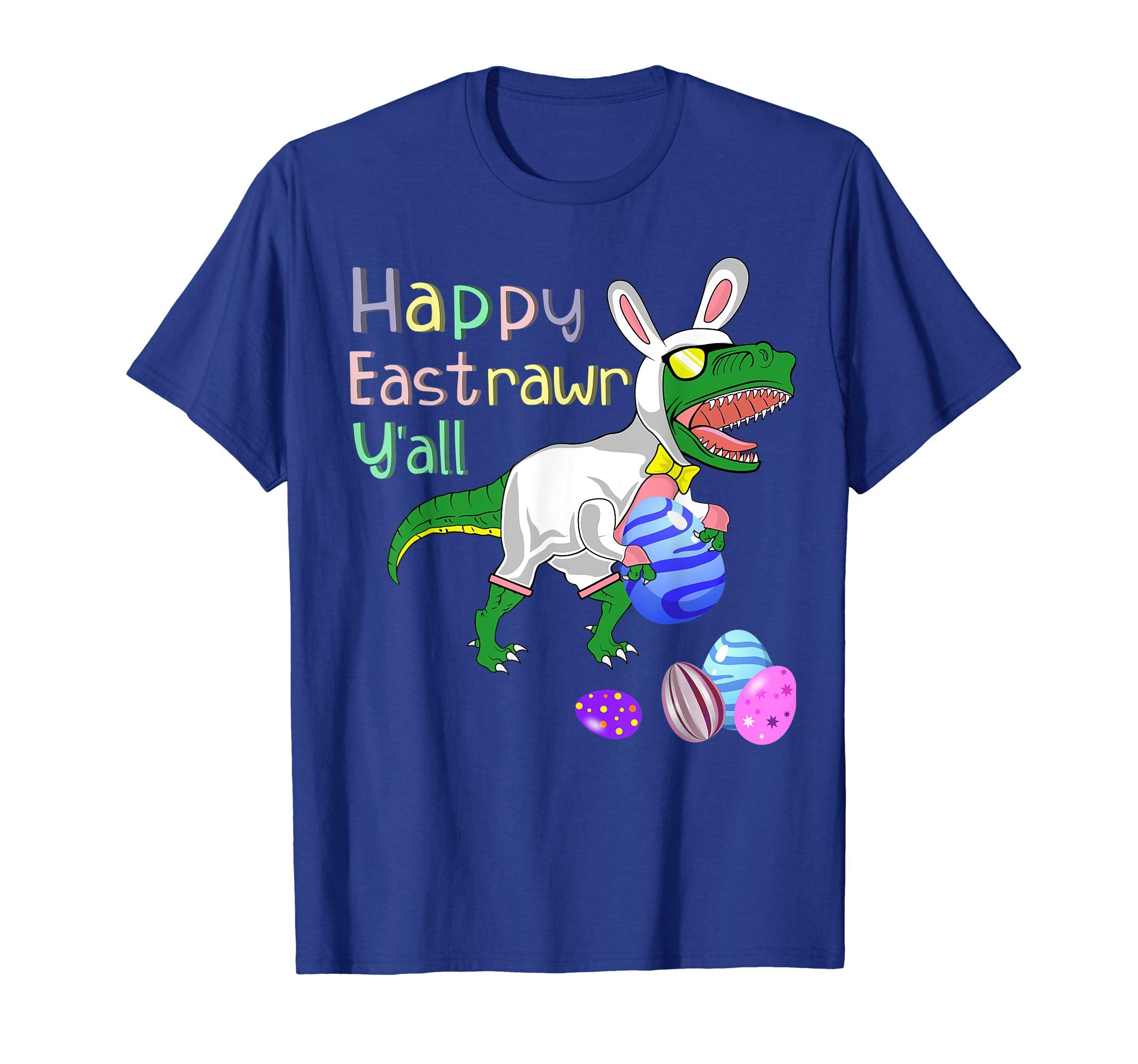 Easter Dinosaur T-Rex Shirt Funny Eastrawr Egg Bunny Tee