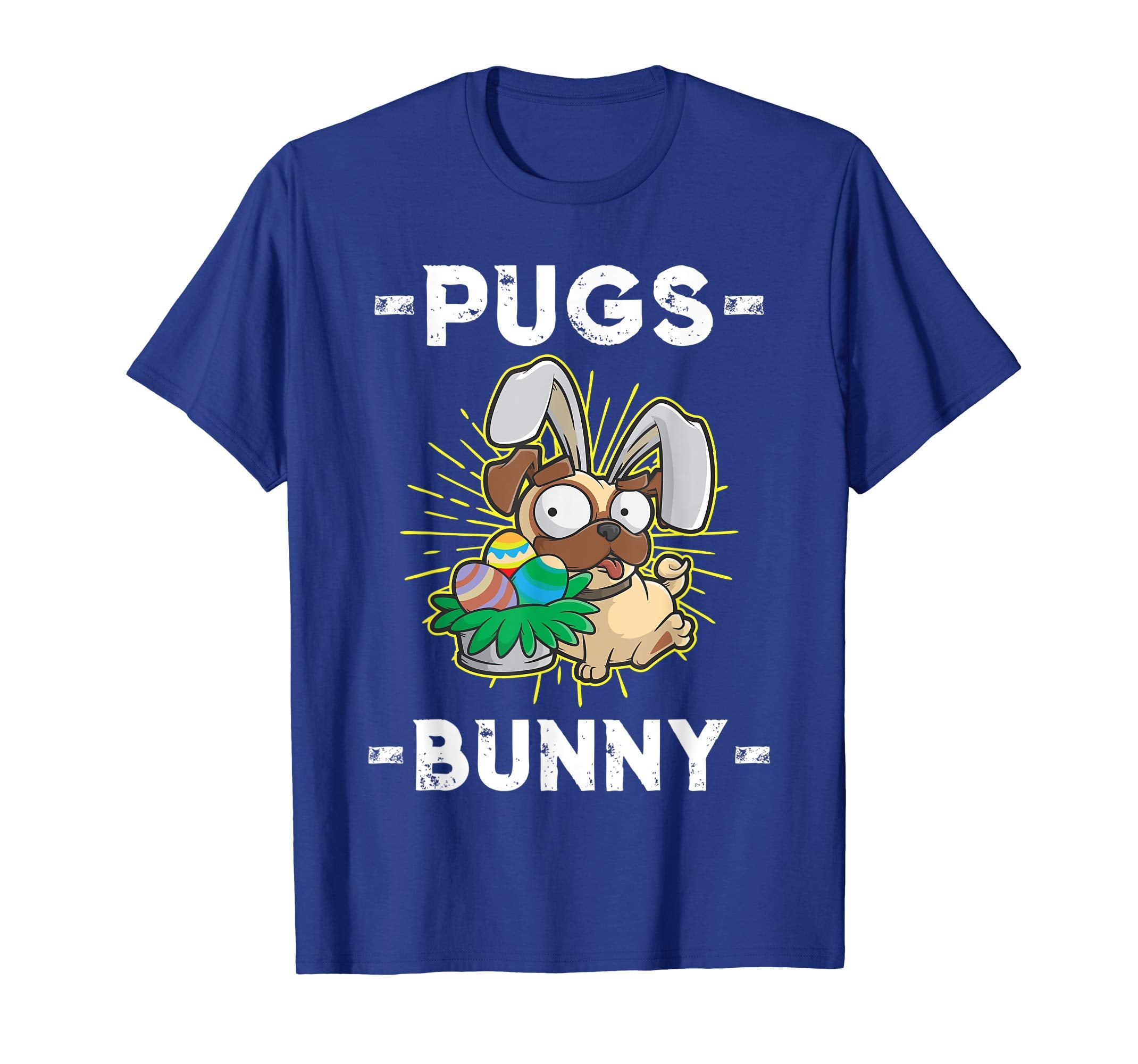 Dog Easter Egg Hunter Pugs Bunny T Shirt Gift for Girl &amp; Boy
