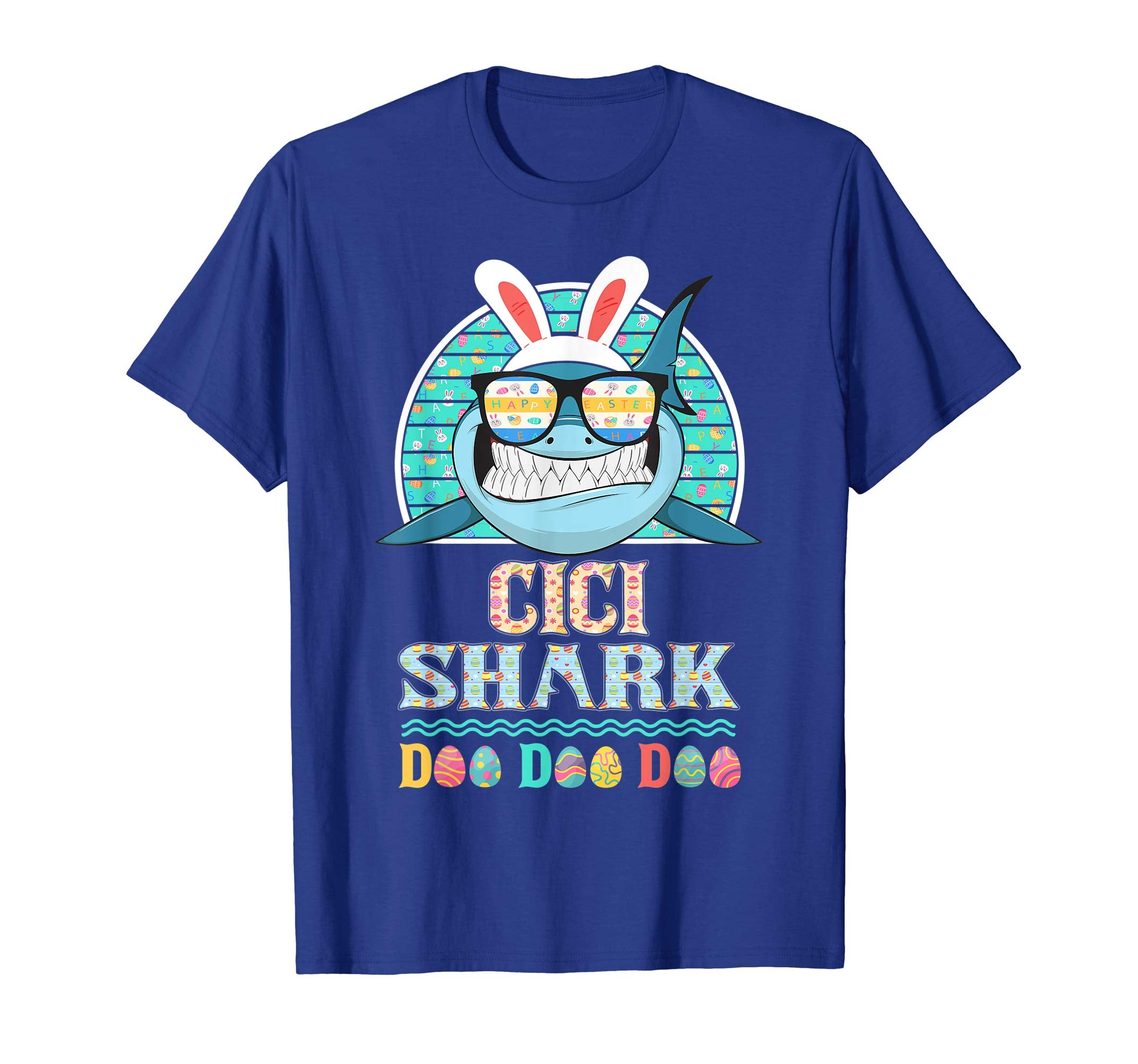 Funny Cici Shark Happy Easter Day Gift Family Shirt