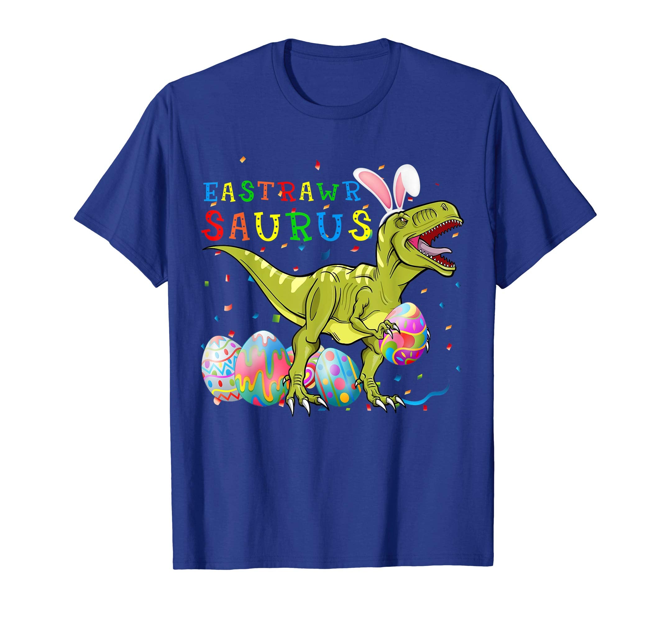 Eastrawr Saurus T Rex Dinosaur Easter Bunny Egg Shirt Kids
