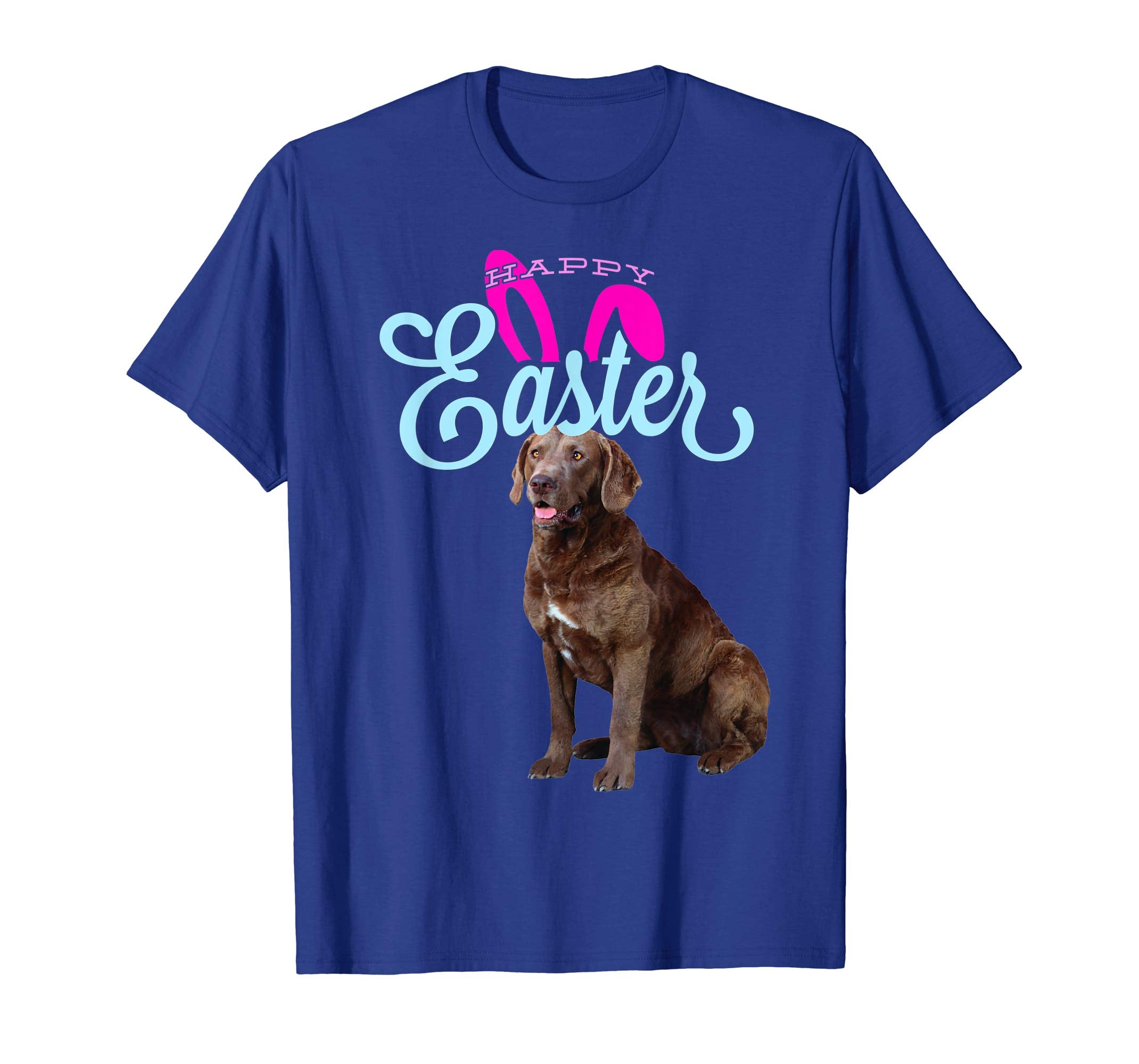 Easter Bunny Chesapeake Bay Retriever Tshirt Dog Women Gift