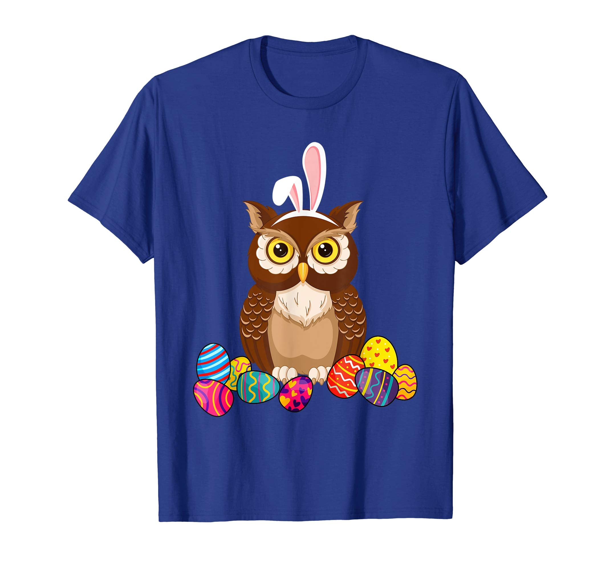 Owl Bunny Ear With Egg Easter Easter Day Shirt