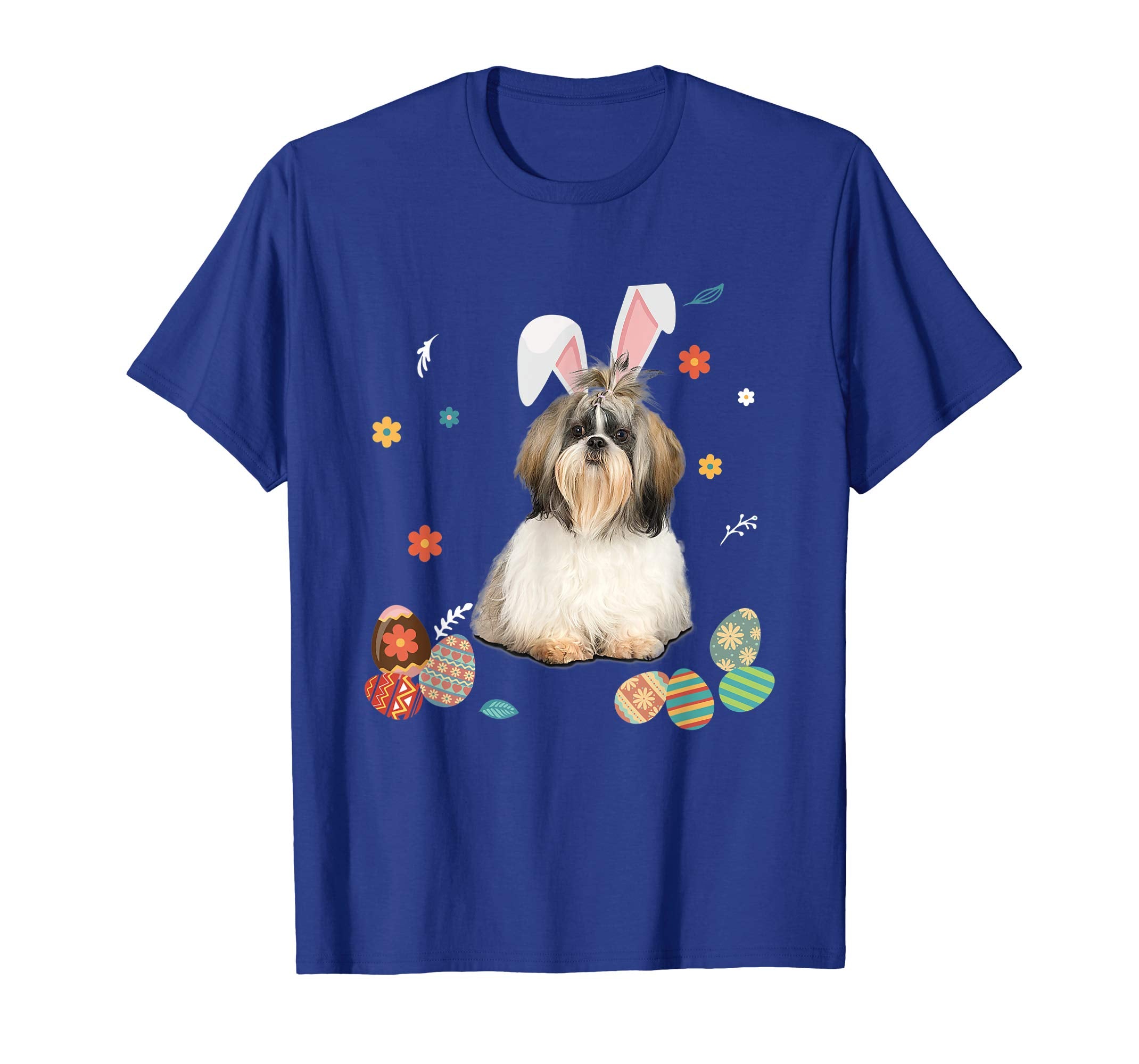 Shih Tzu Bunny Rabbit Happy Easter Day T-Shirt