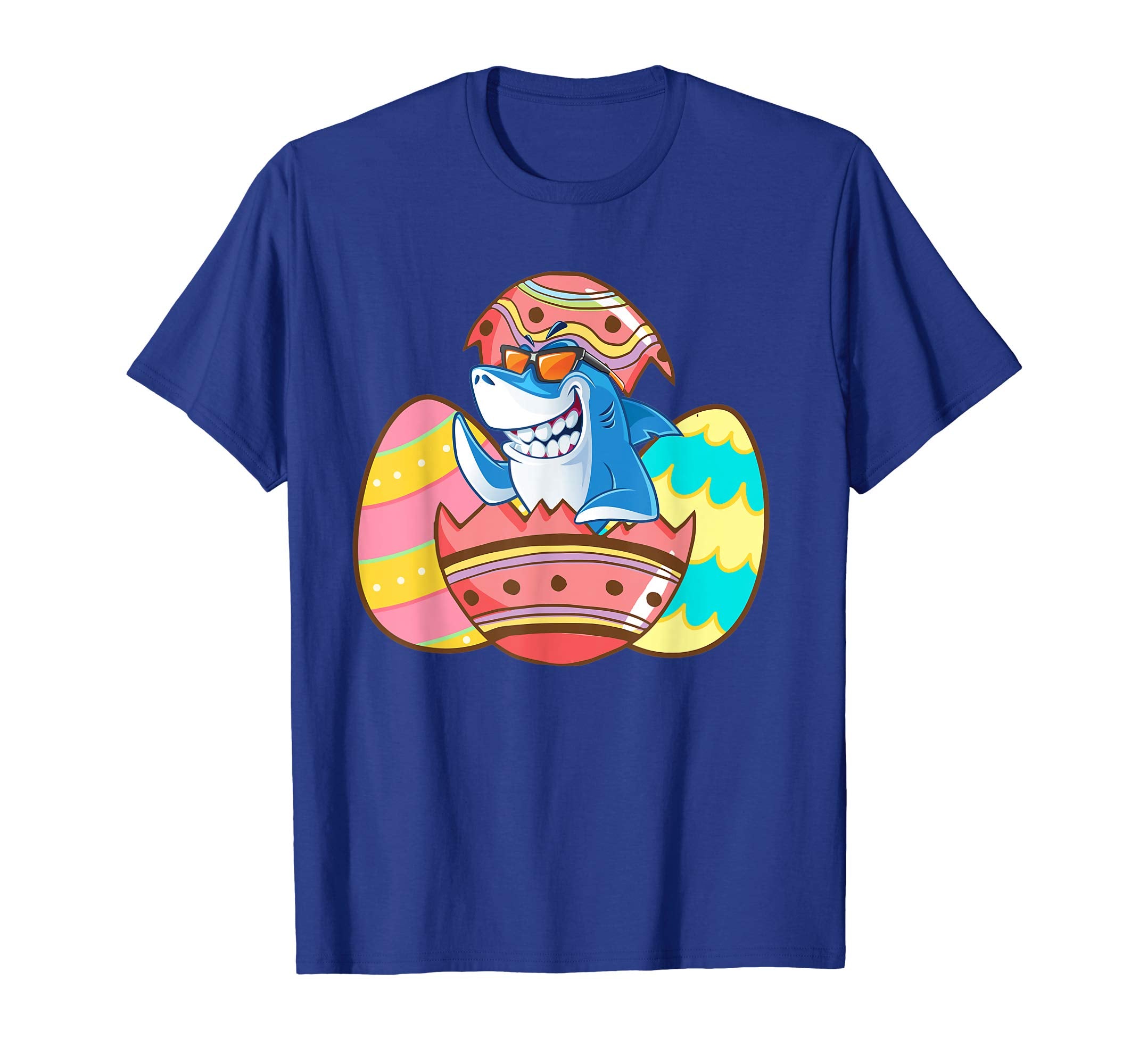 Easter Shirts For Kids Boys Girls Shark Shirt Easter Eggs