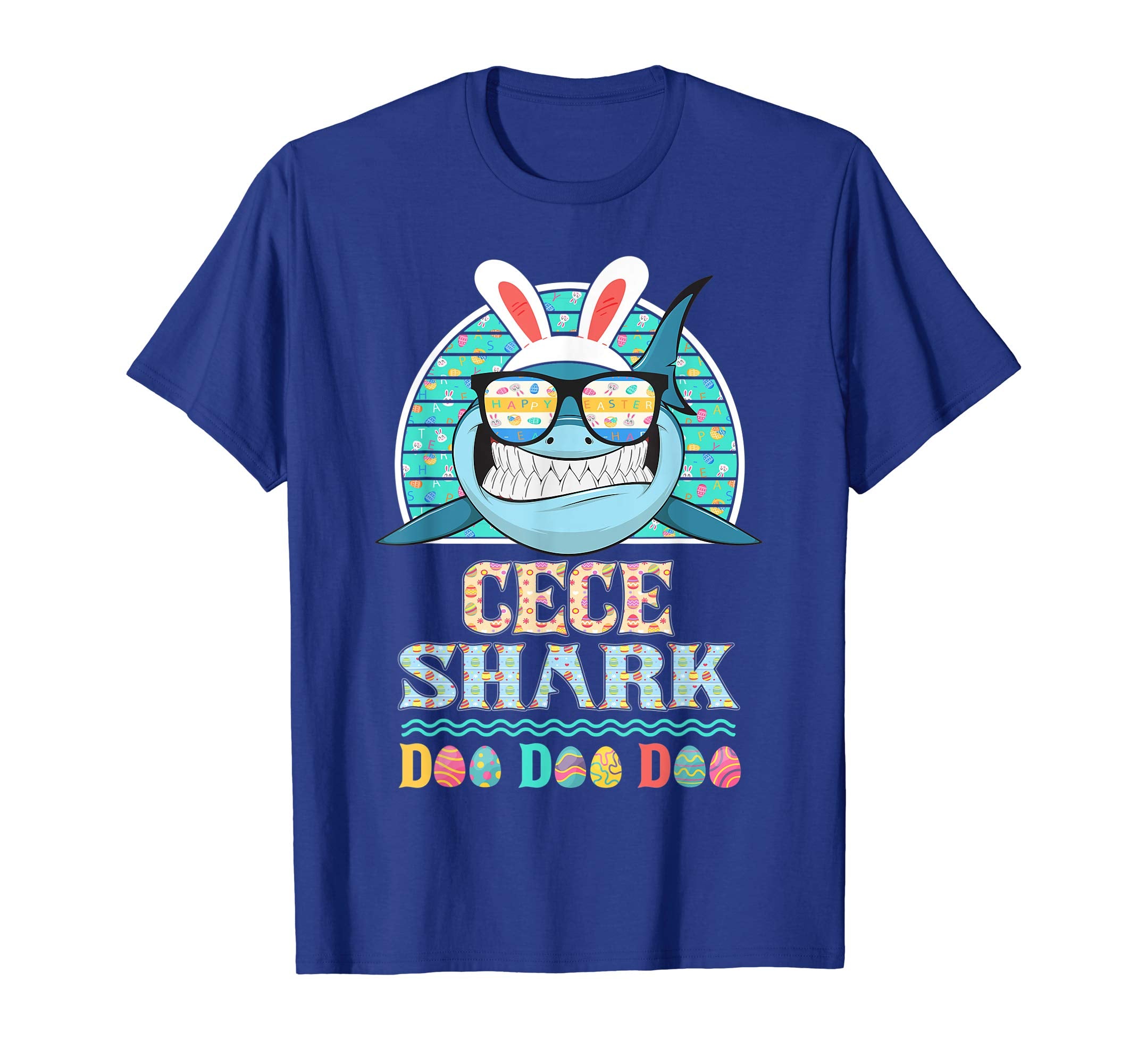 Funny Cece Shark Happy Easter Day Gift Family Shirt