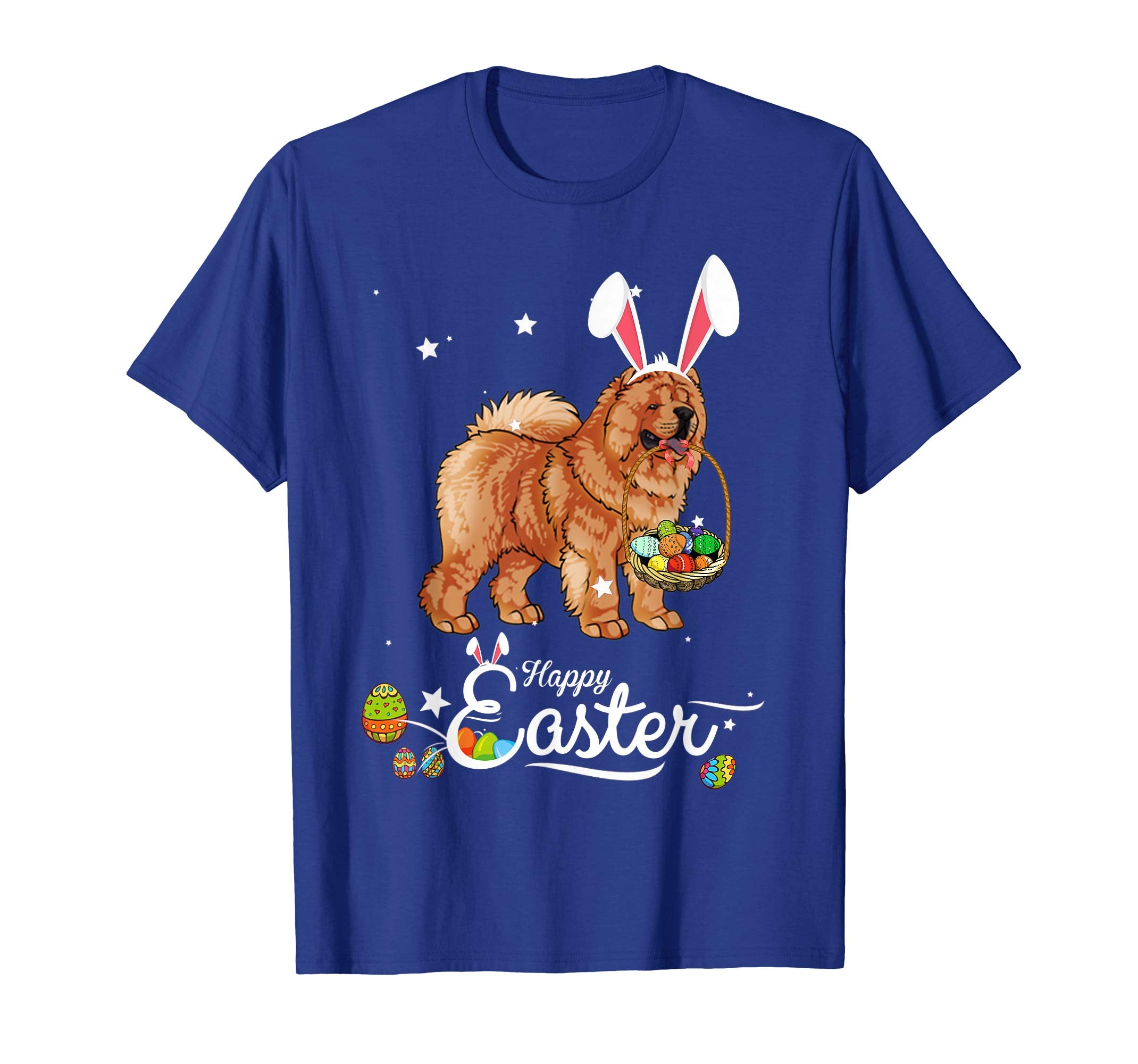 Chow Chow Dog With Bunny Hat Easter Costume T Shirt