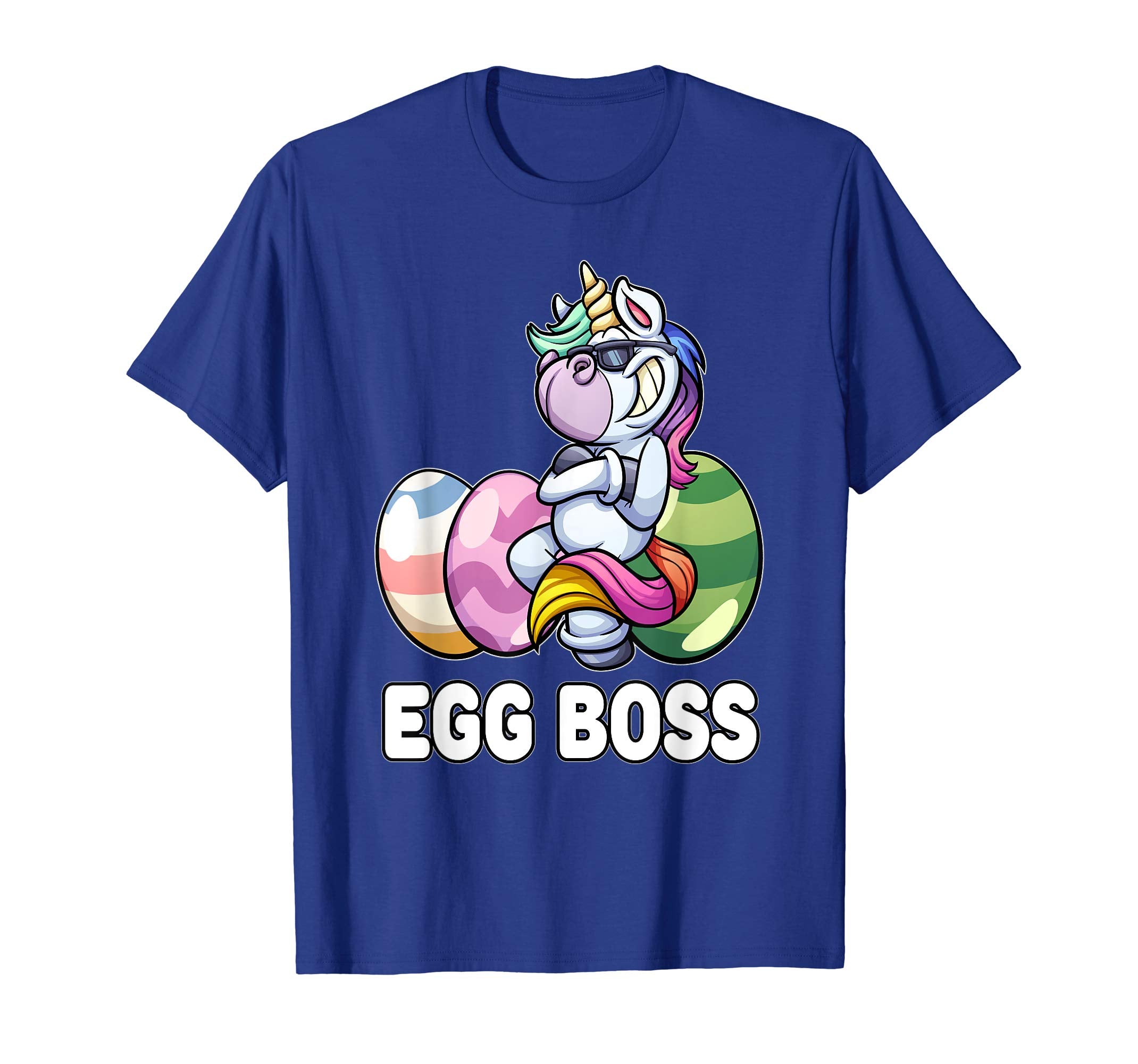 Egg Boss Unicorn Easter Shirt For Kids Girls Boy Easter Gift