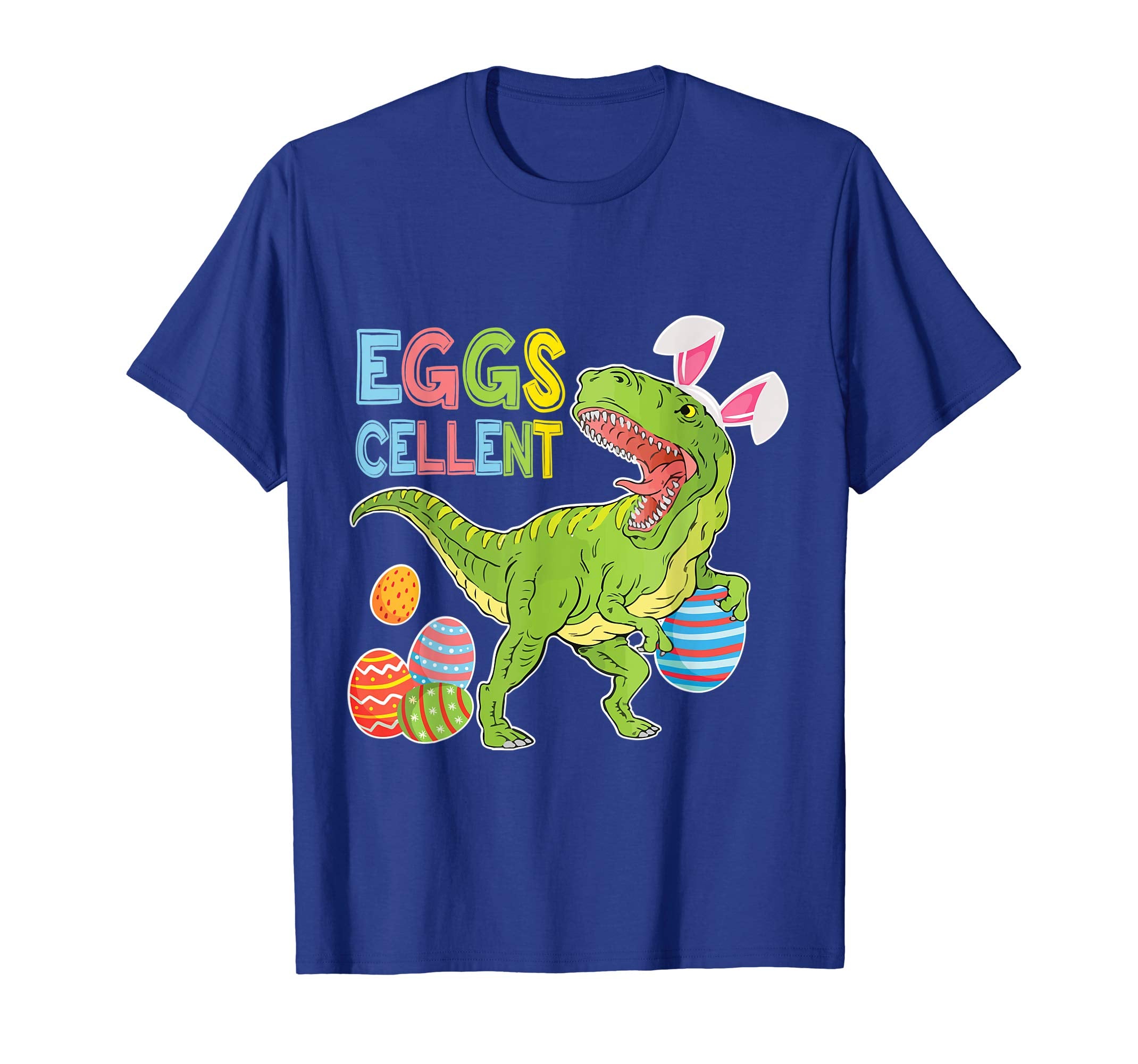 Dinosaur T-rex Rabbit Easter Shirt Eggs Cellent Excellent