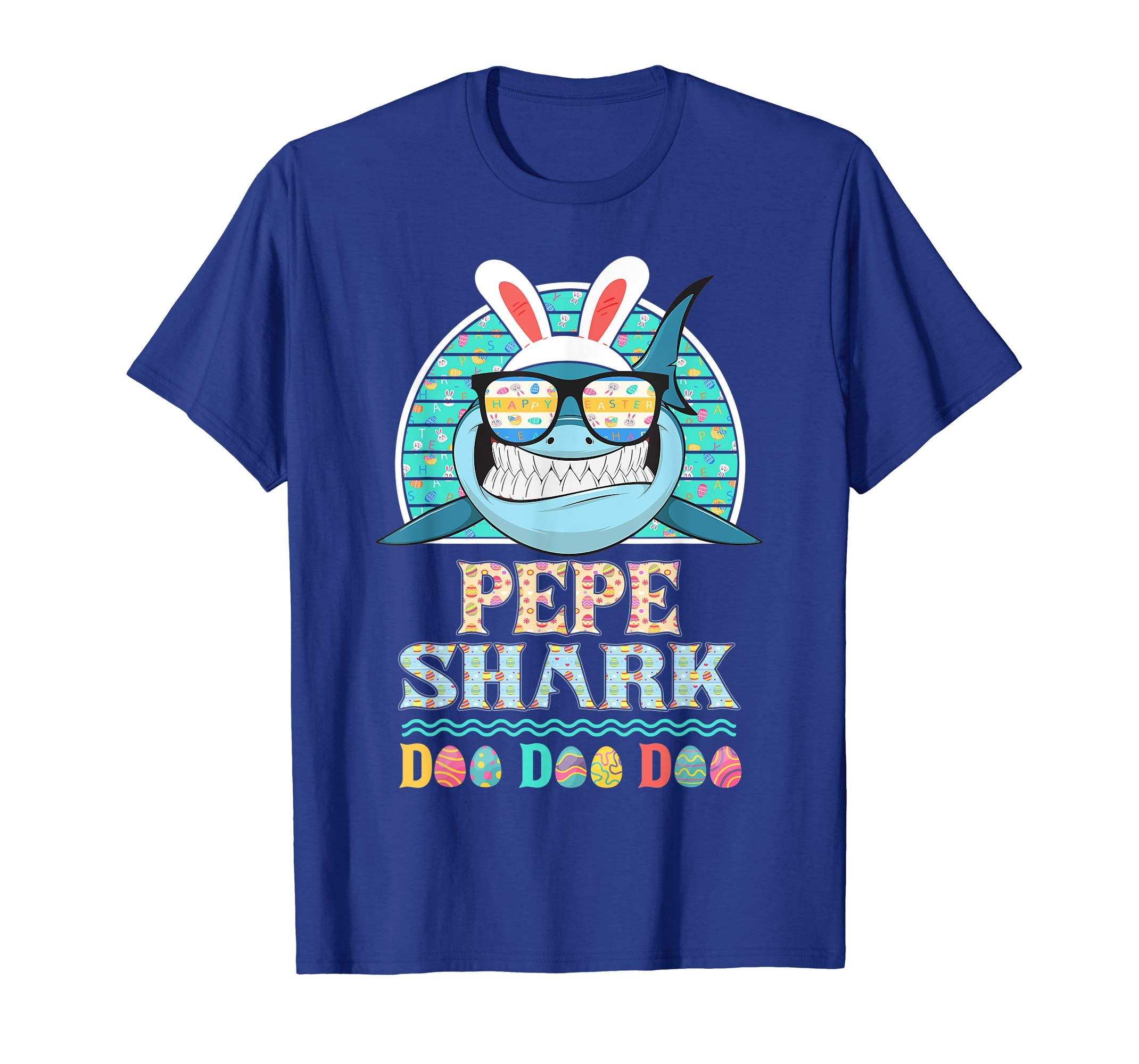 Funny Pepe Shark Happy Easter Day Gift Family Shirt