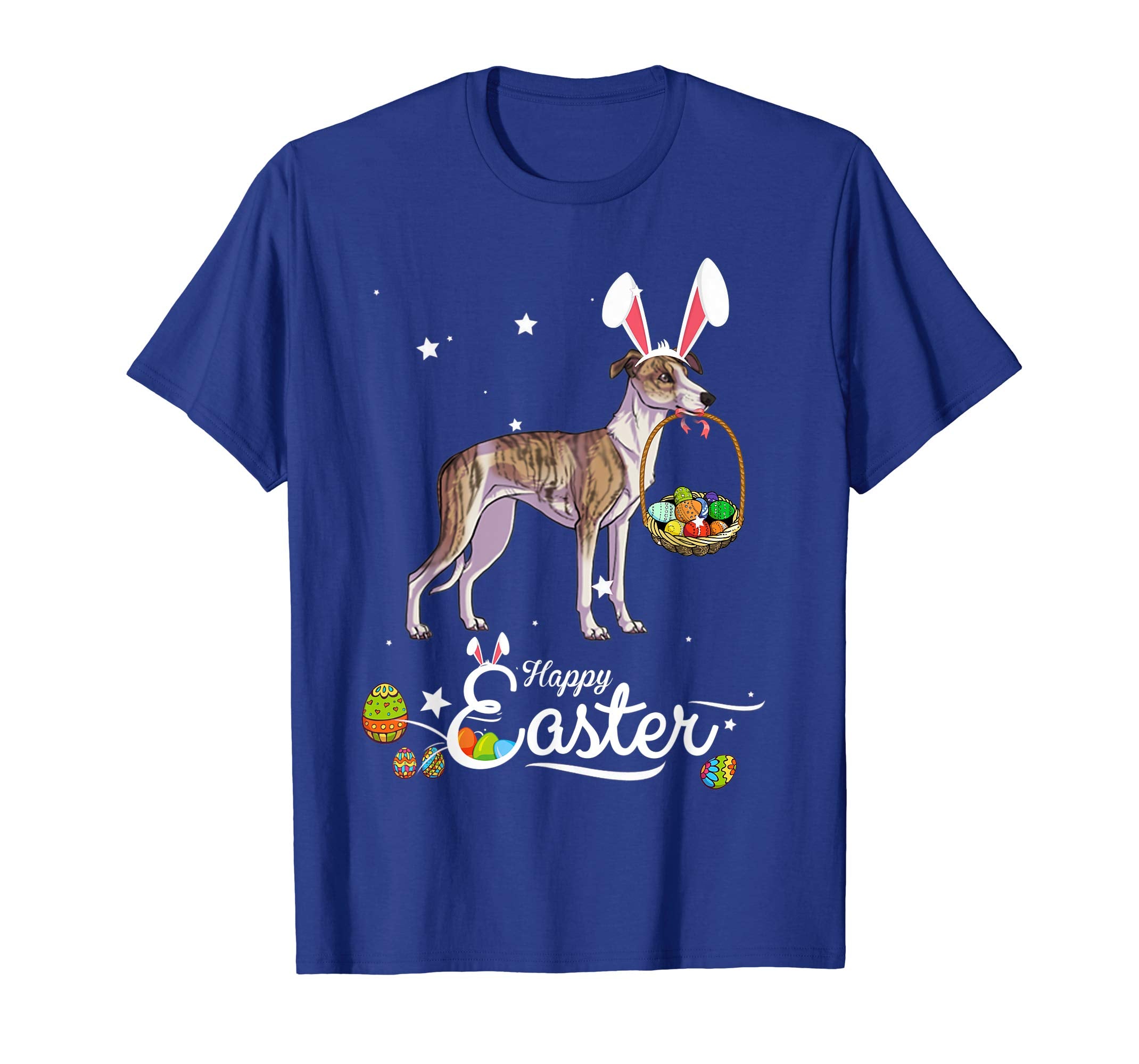 Whippet Dog With Bunny Hat Easter Costume T Shirt