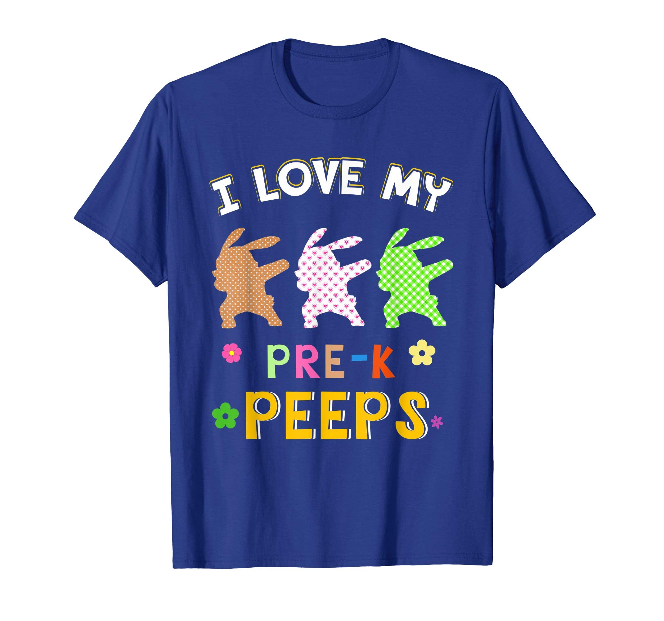 Bunny Dabbing Easter Eggs I Love My Pre-k Peeps Shirt