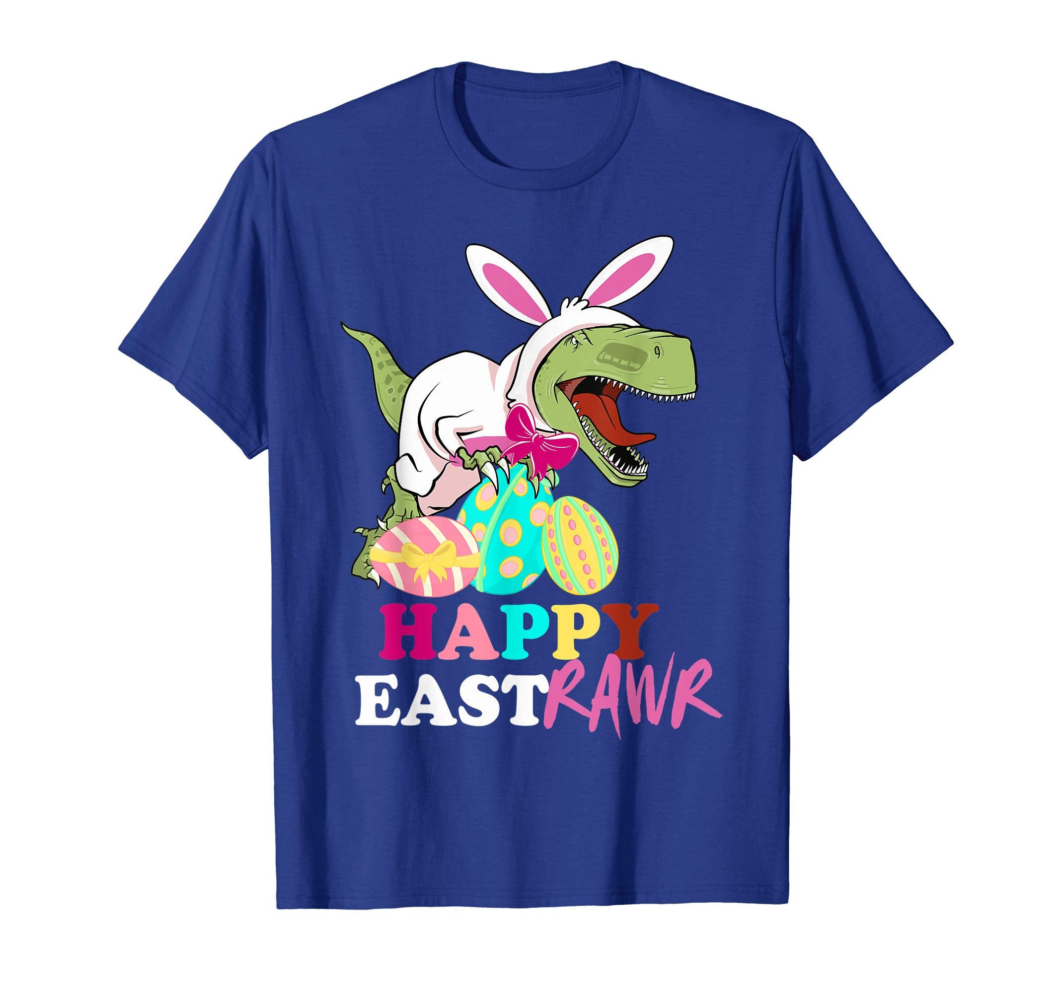 Funny Easter T rex Dino Eggs Happy Eastraw Kids Boys Tshirt