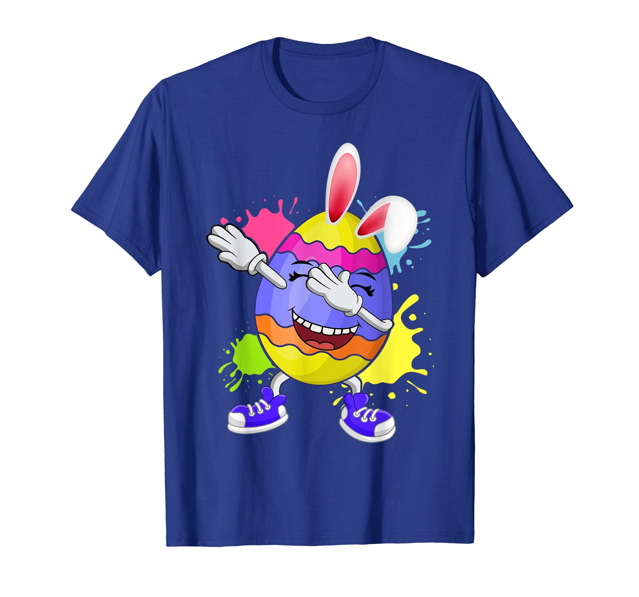 Cute Dabbing Egg Bunny Easter T shirt Kids Boys Girls