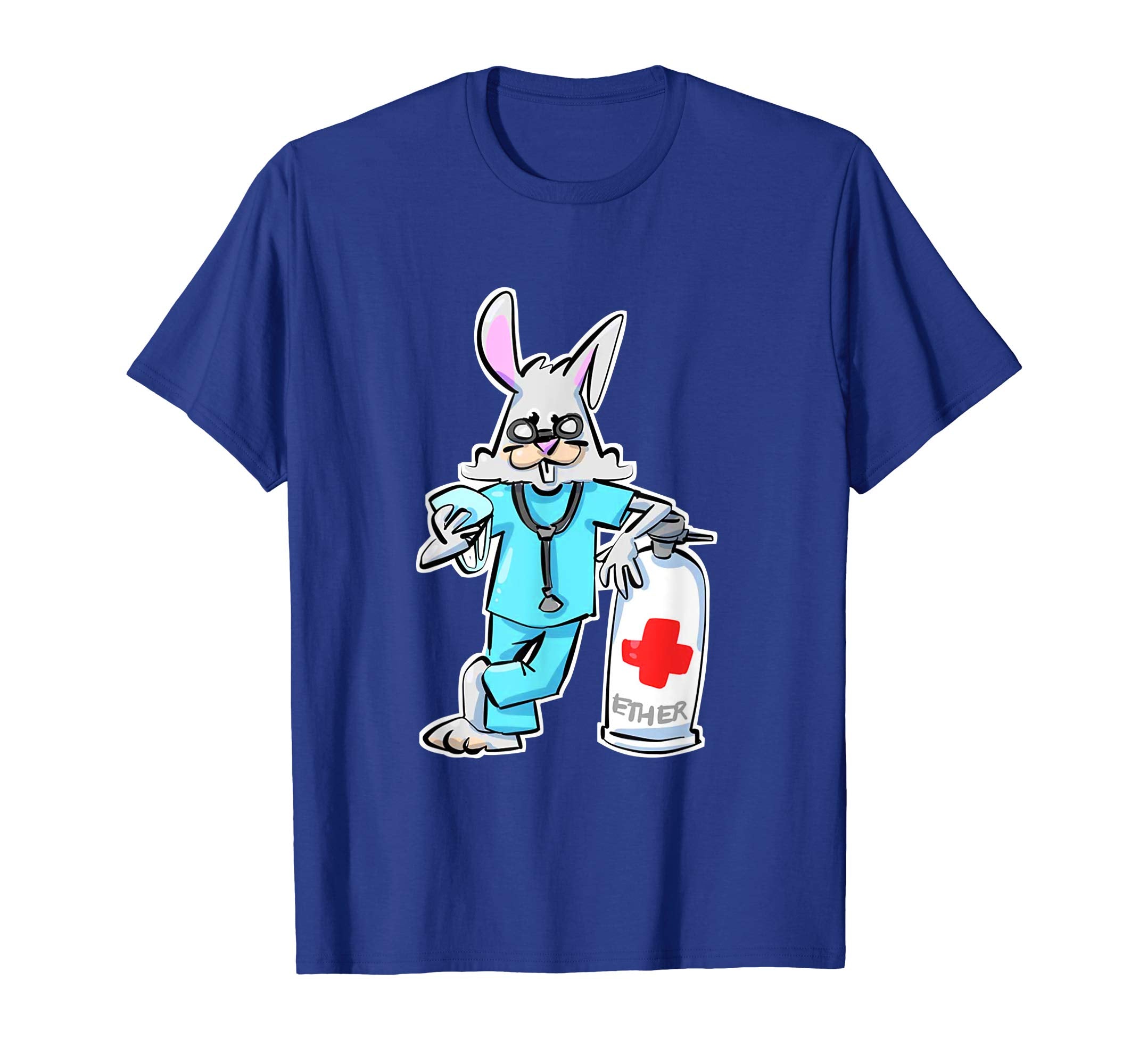 Anesthesia Ether Bunny Funny Easter Medical T-shirt