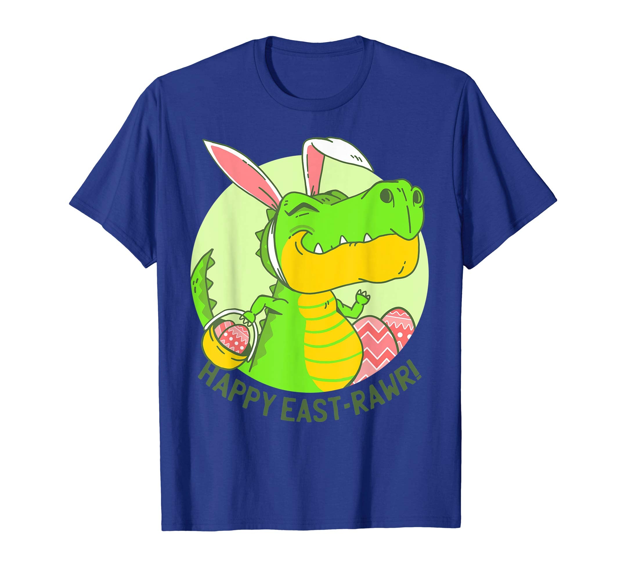 Easter T rex Shirt Eggs Happy Eastraw Kids Boys Tshirt