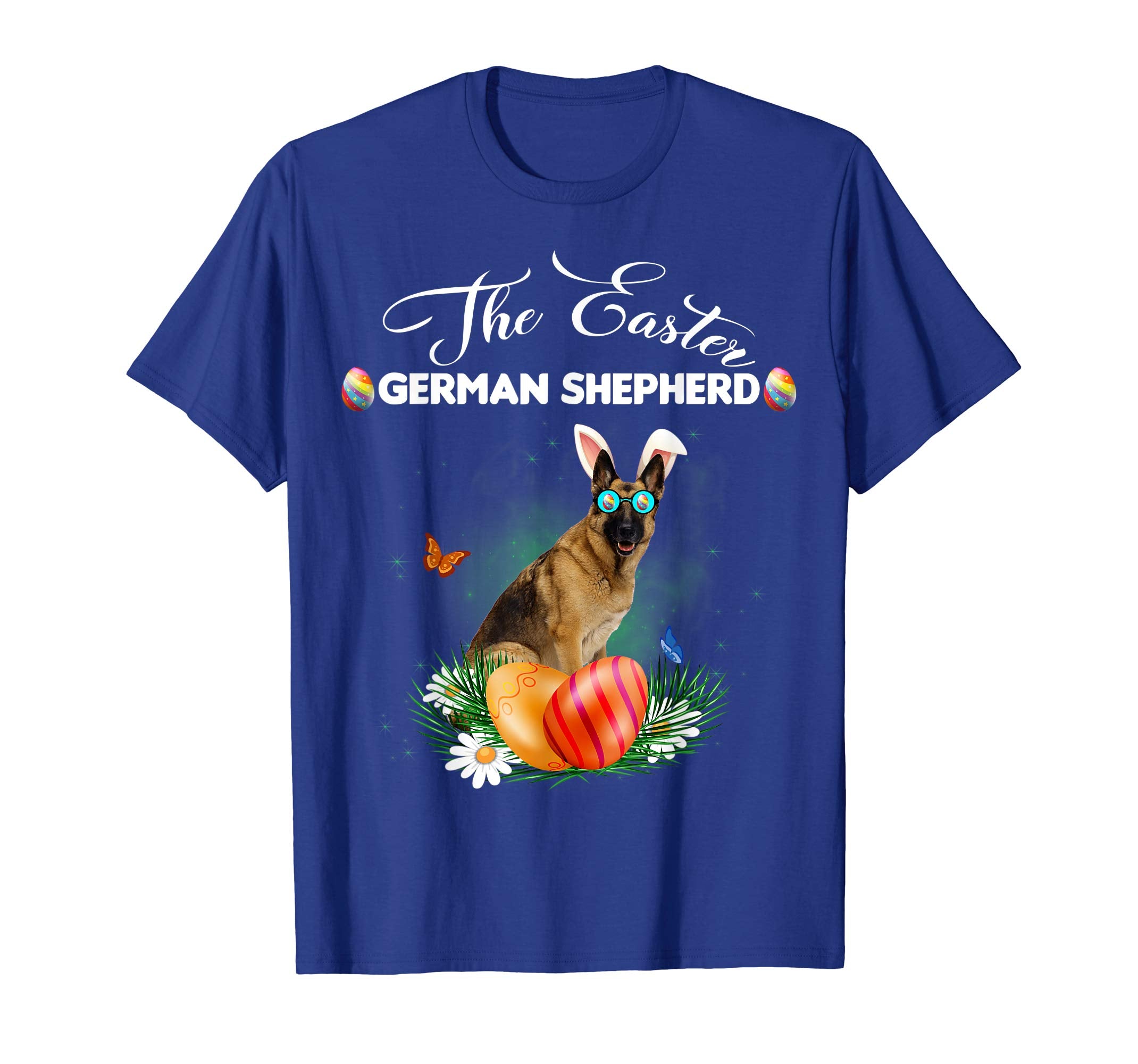 German Shepherd Bunny Easter Day Dog Gifts T-Shirt