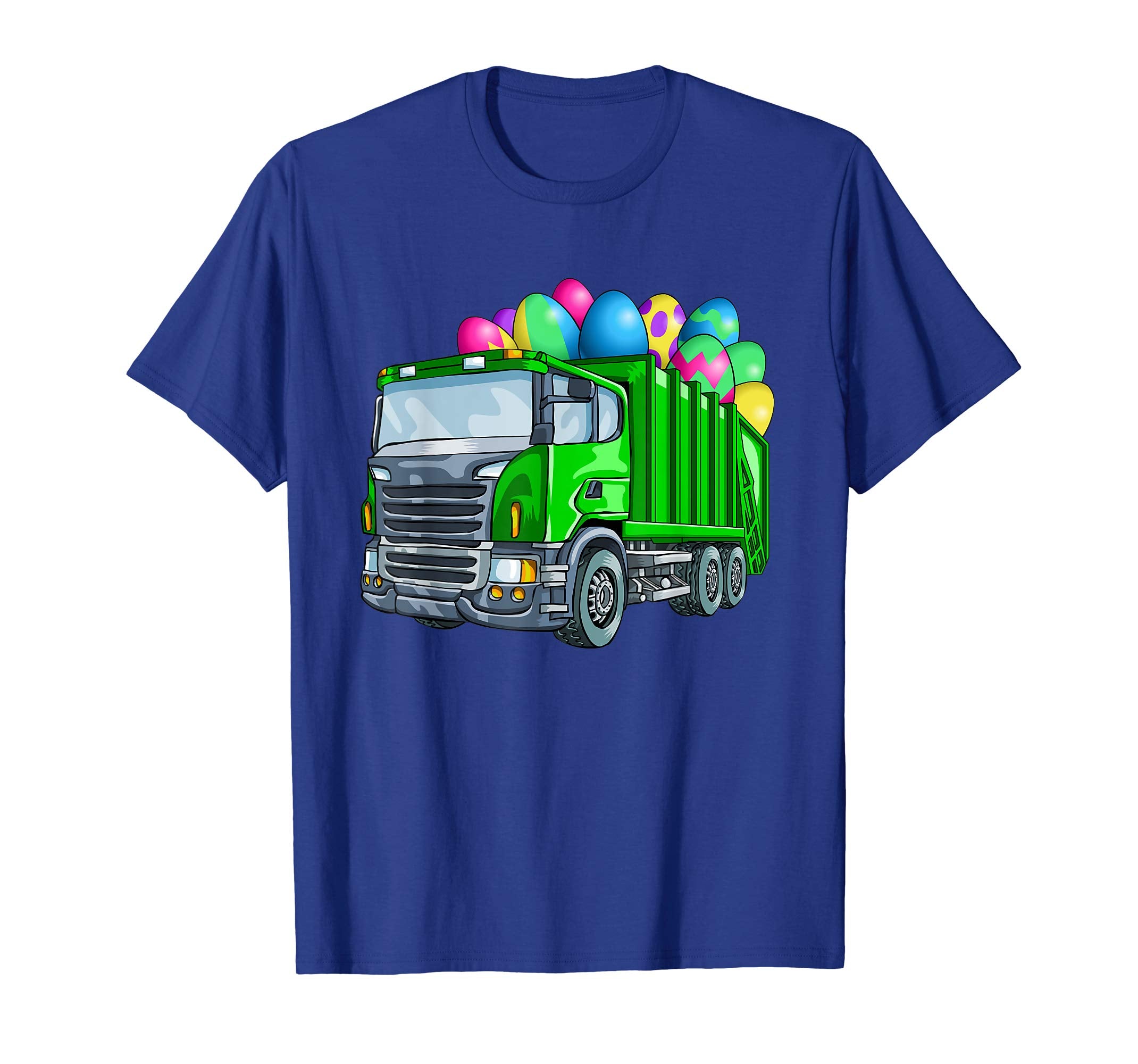 Easter Garbage Truck T Shirt Men Kids Boys Bunny Basket Eggs