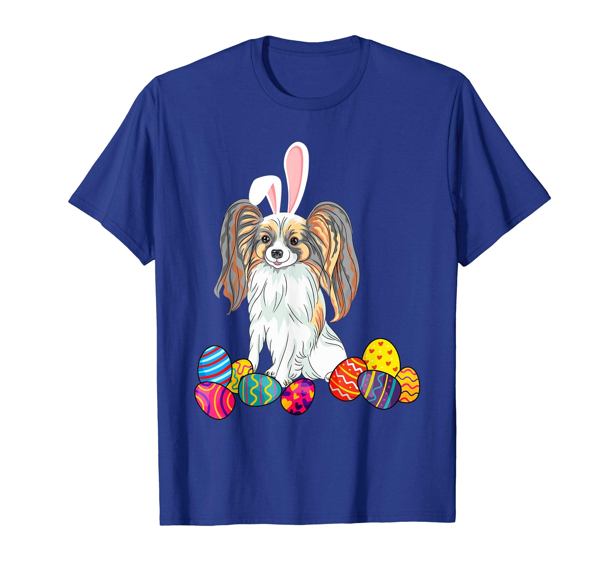 Papillon Bunny Ear With Egg Easter Easter Day Shirt