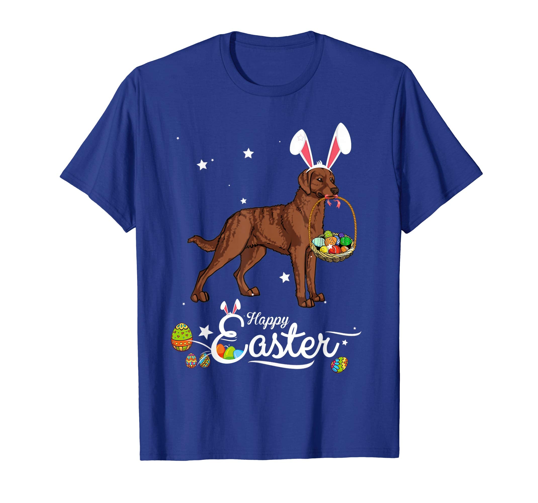 Chesapeake Bay Dog With Bunny Hat Easter Costume T Shirt