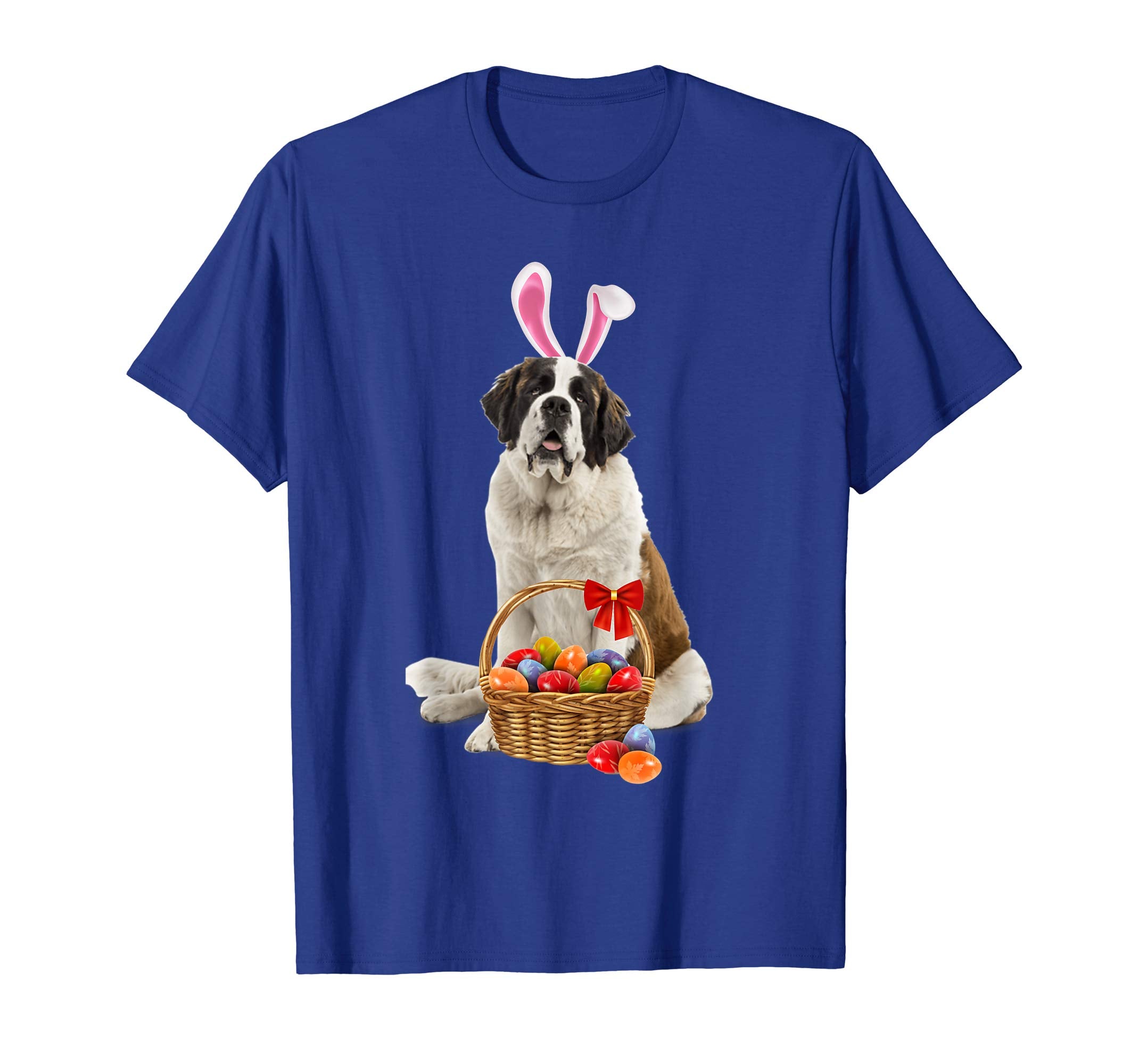 Easter Saint Bernard Shirt Saint Bernard,Bunny Ears and Eggs