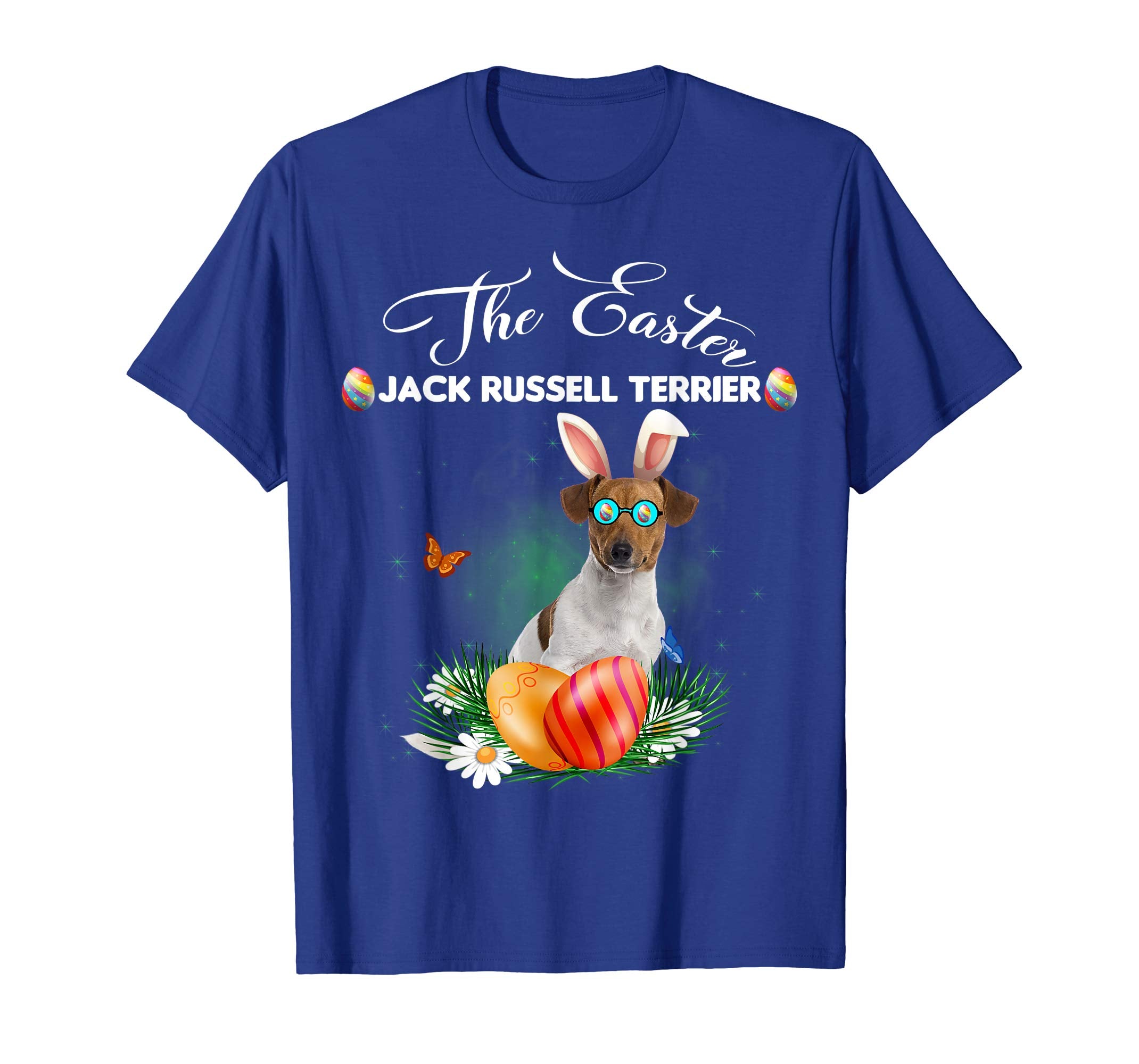Jack Russell Terrier Bunny Easter Day Dog Gifts T-Shirt