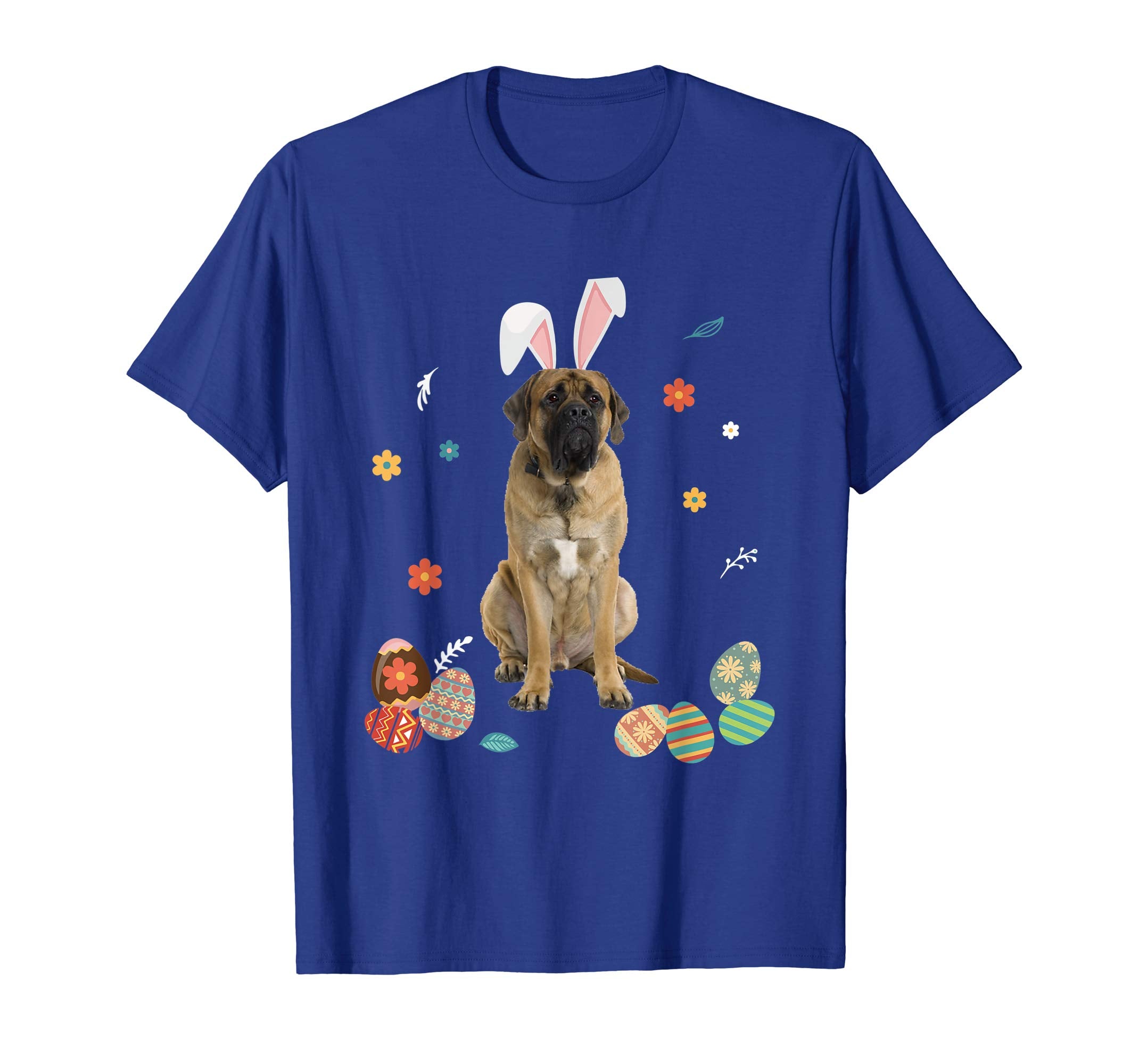 Mastiff Bunny Rabbit Happy Easter Day T-Shirt