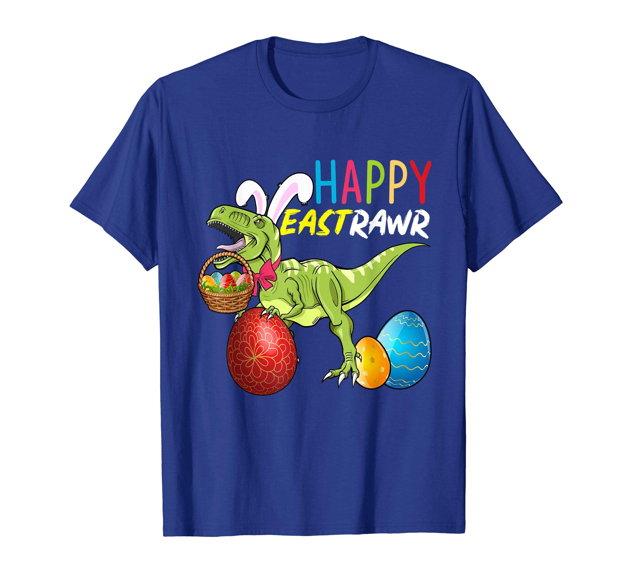 Happy Eastrawr T-Rex Easter Bunny Eggs Funny T-Shirt