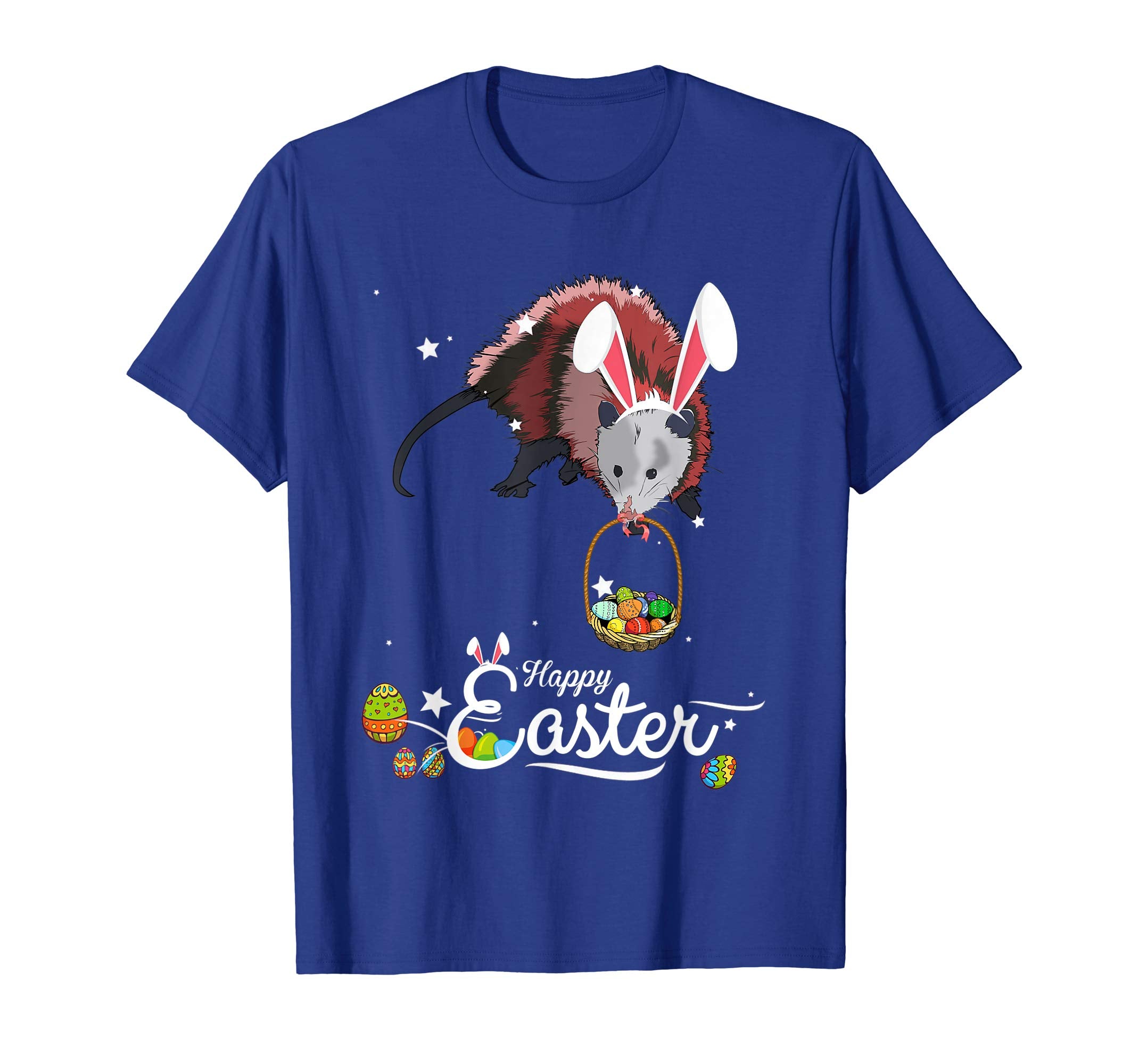 Cute Easter Possum with Bunny Ears and Eggs T Shirt