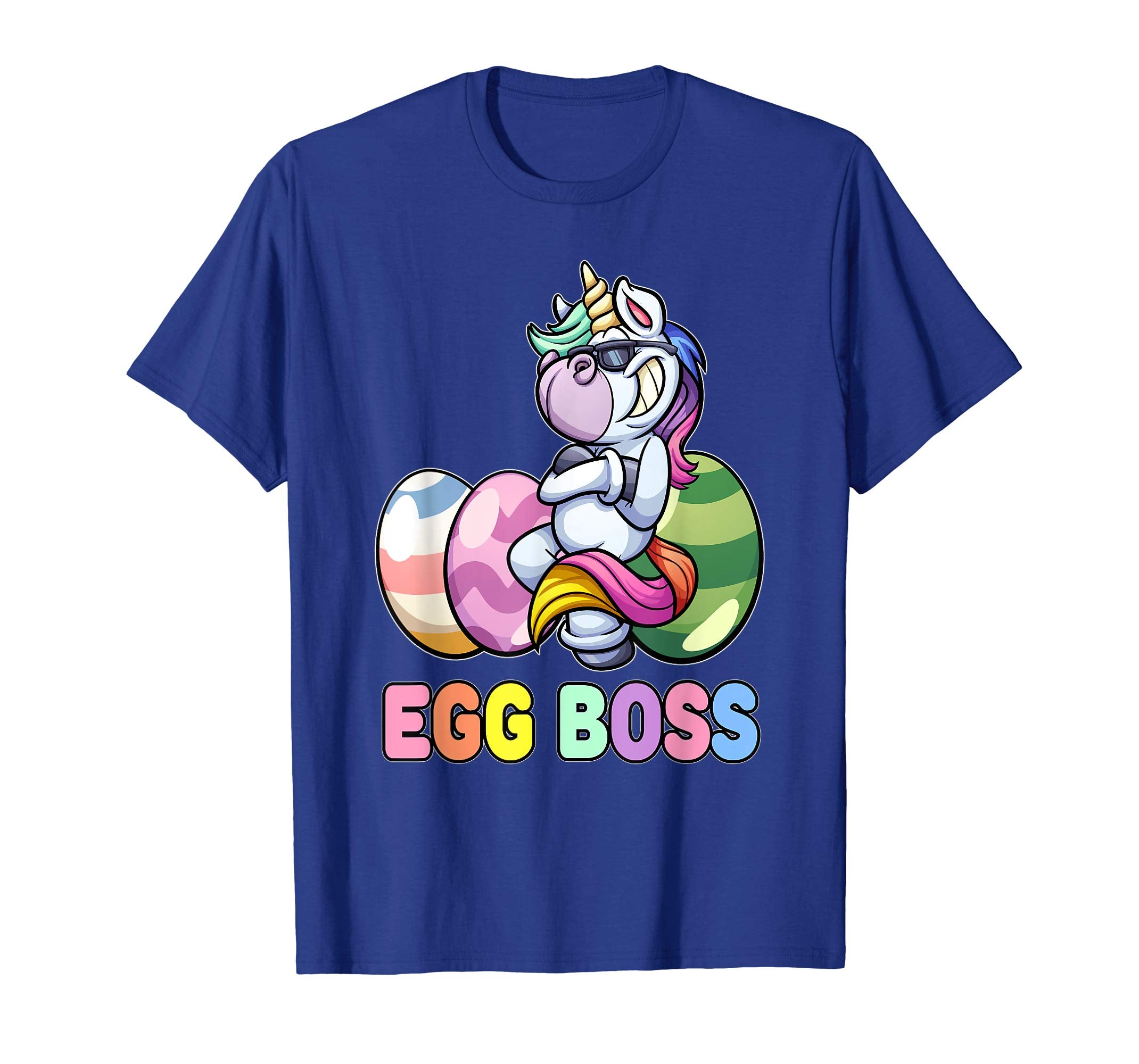 Egg Boss Unicorn Easter Shirt For Kids Girls Boy Easter Gift