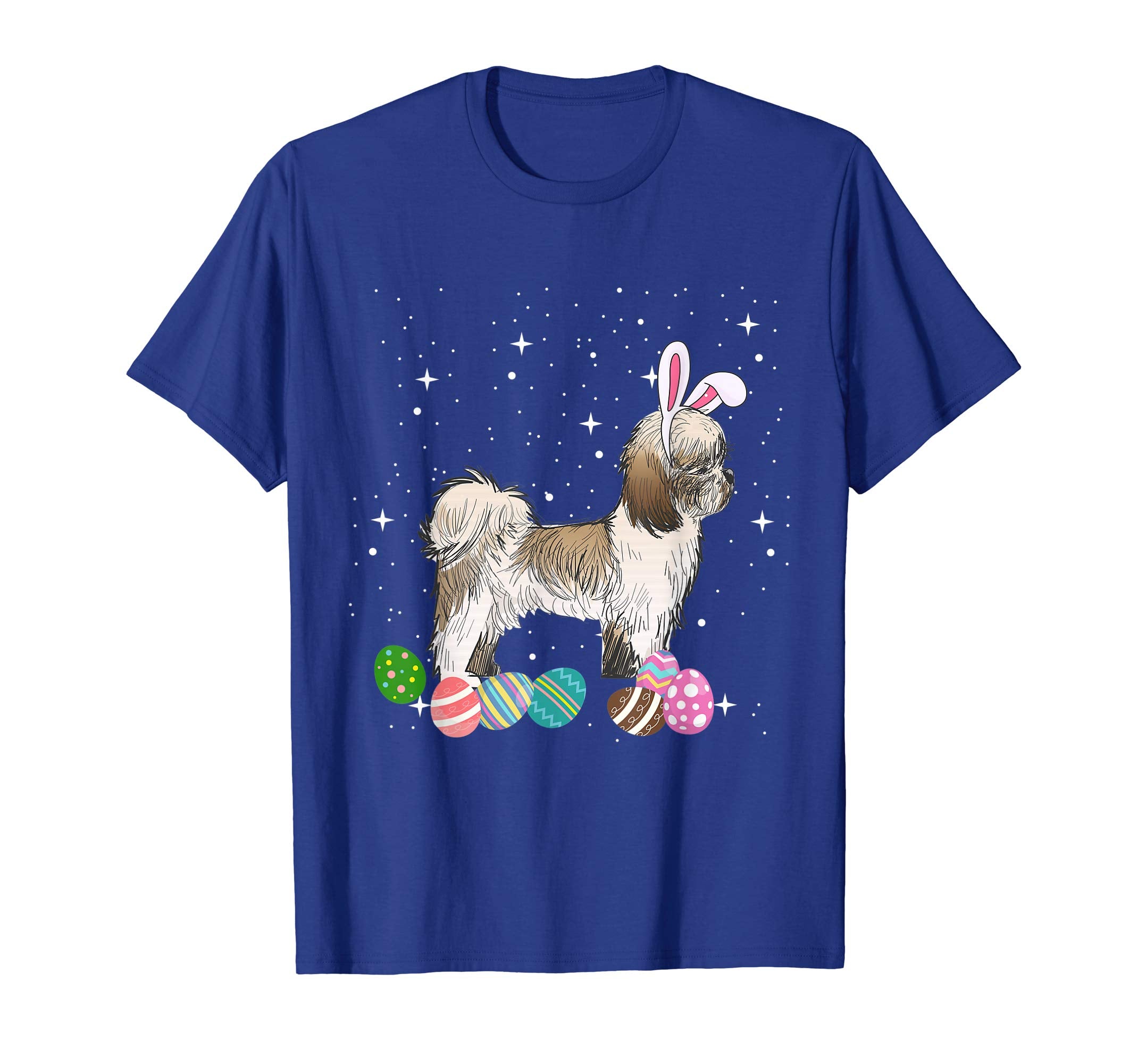 Shih Tzu Dressed As Easter Bunny With Rabbit Ears T-Shirt