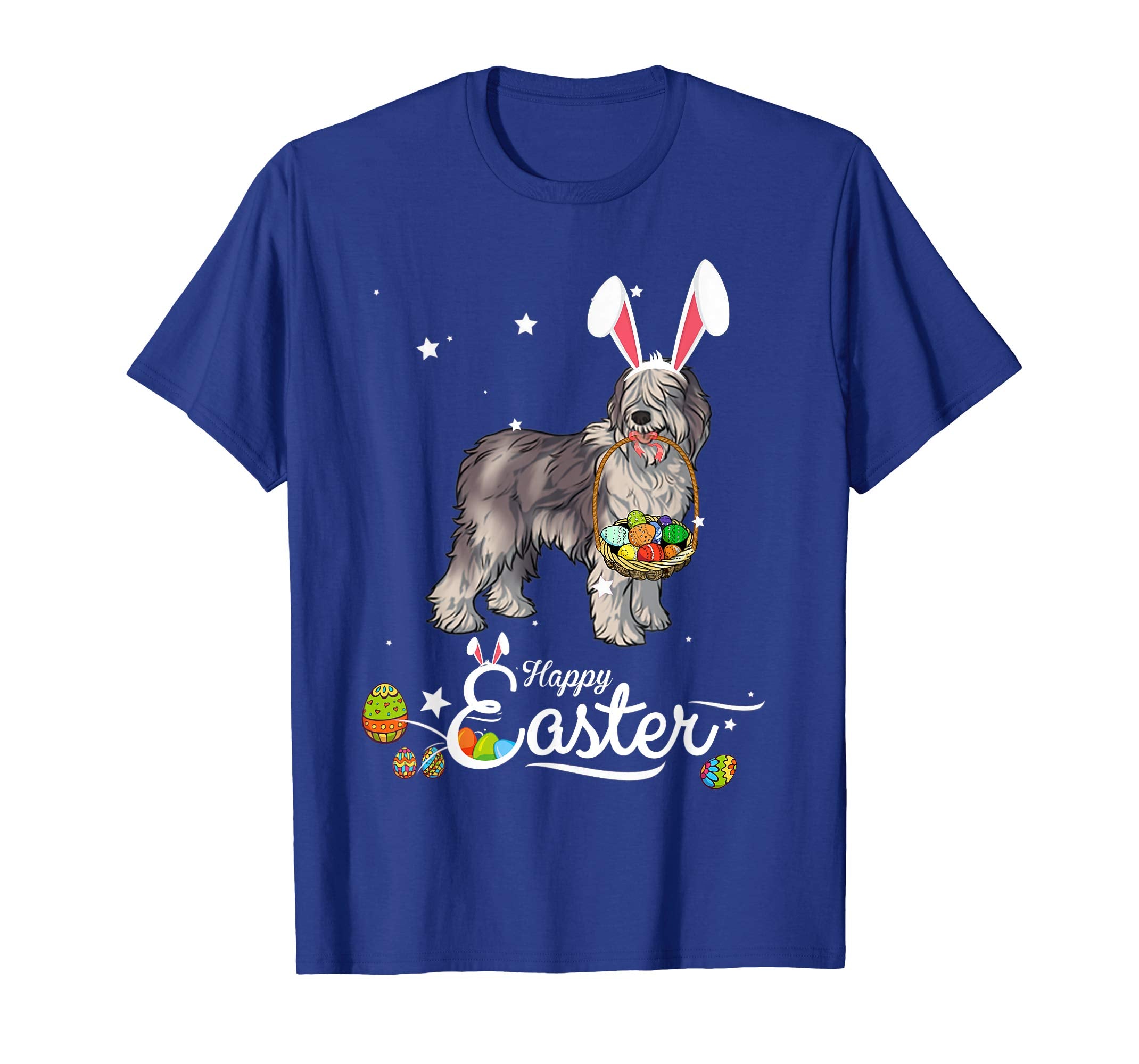 Olde Sheepdog Dog With Bunny Hat Easter Costume T Shirt