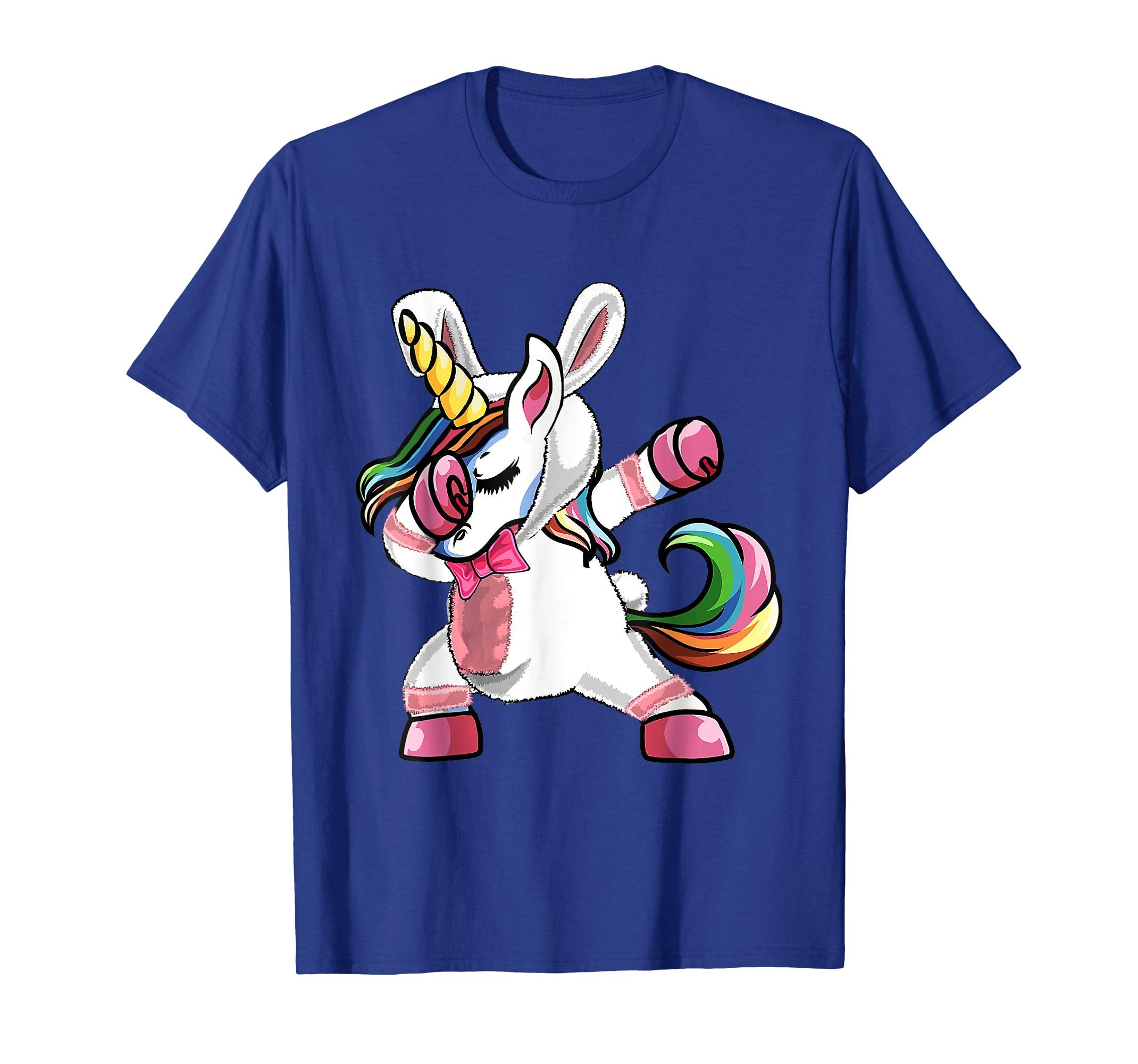 Easter T Shirt Dabbing Unicorn Bunny Easter Shirt Boys Girls