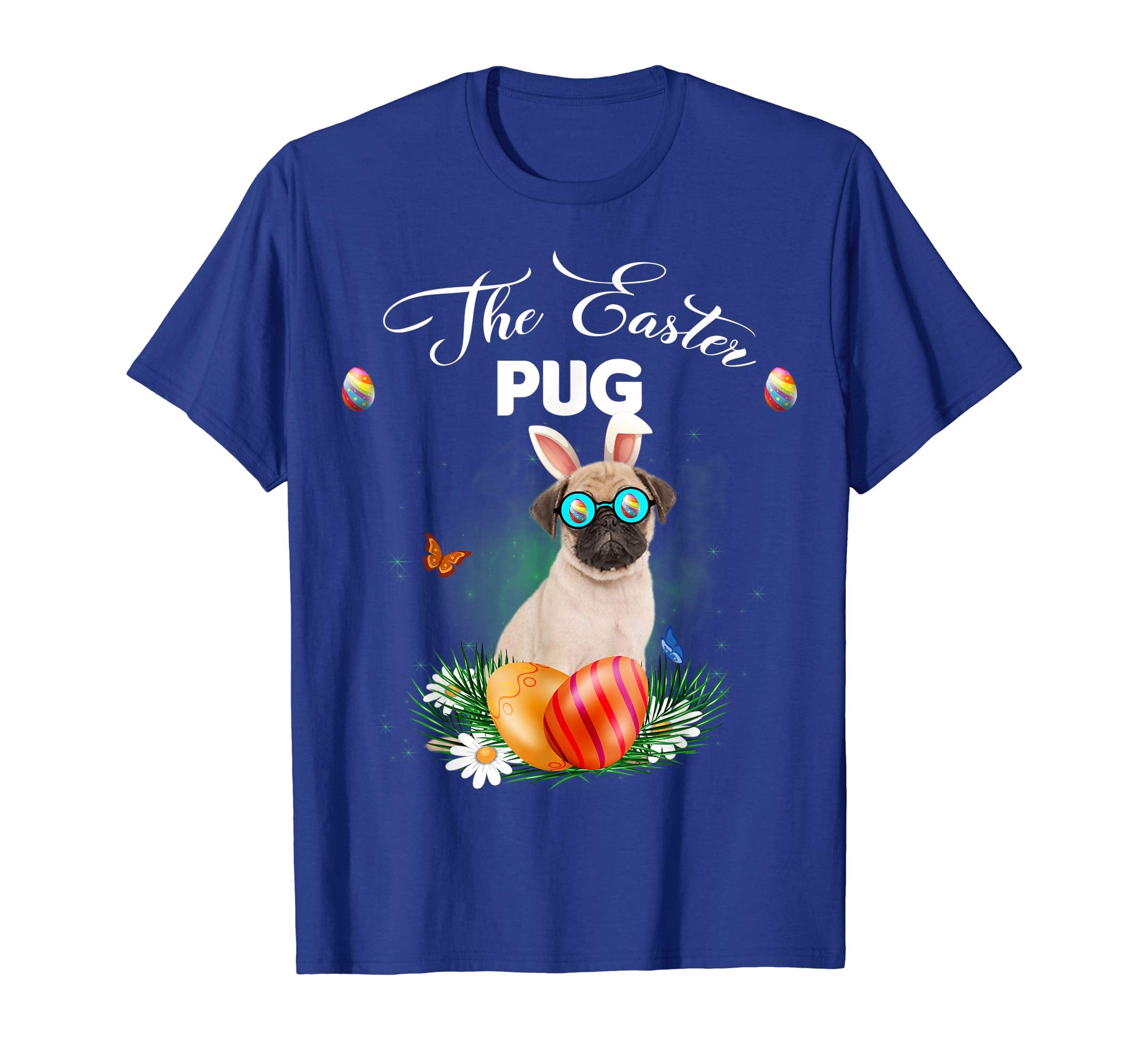Pug Bunny Easter Day Dog Gifts T-Shirt