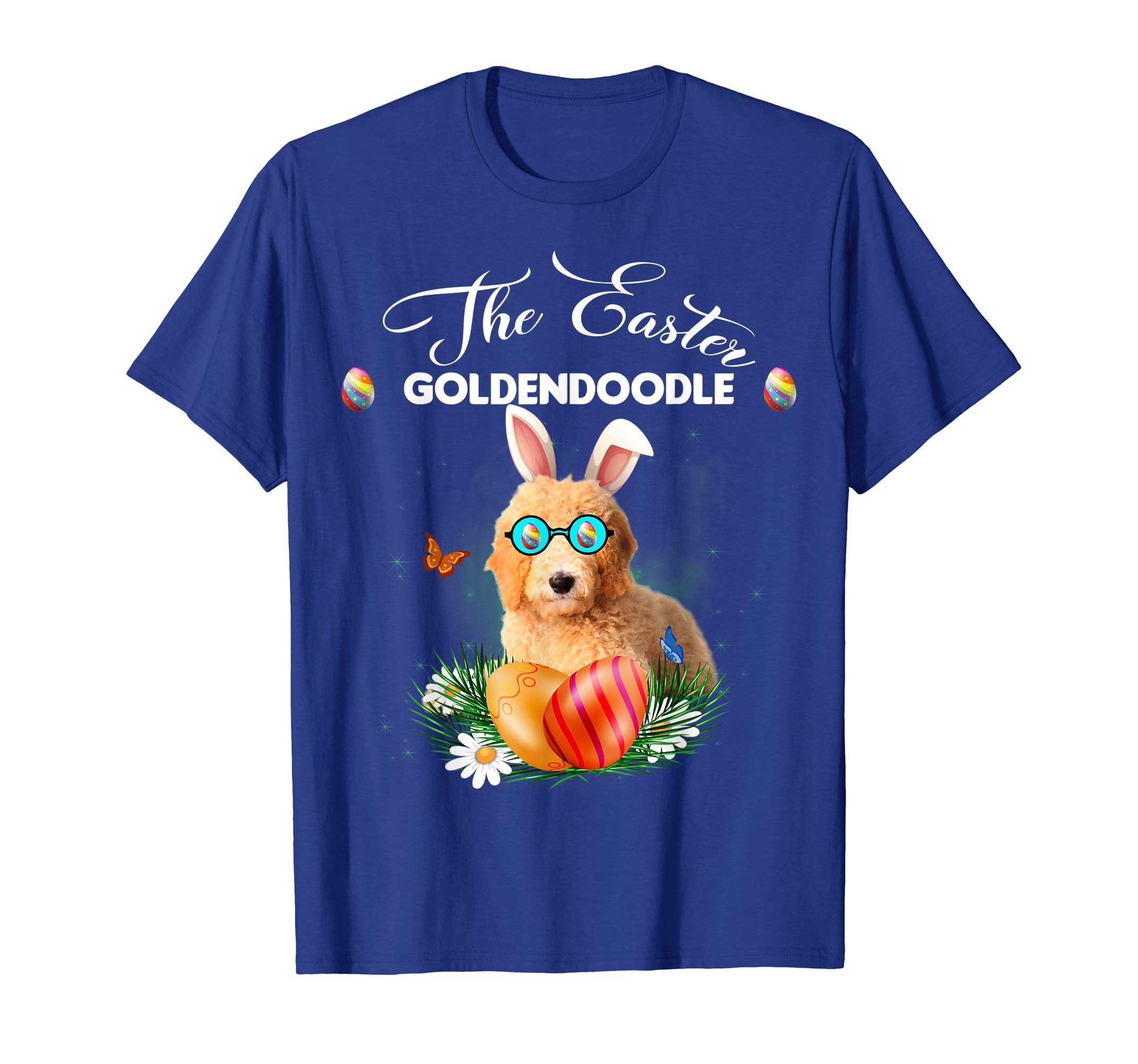 Goldendoodle Bunny Easter Day Dog Gifts T-Shirt