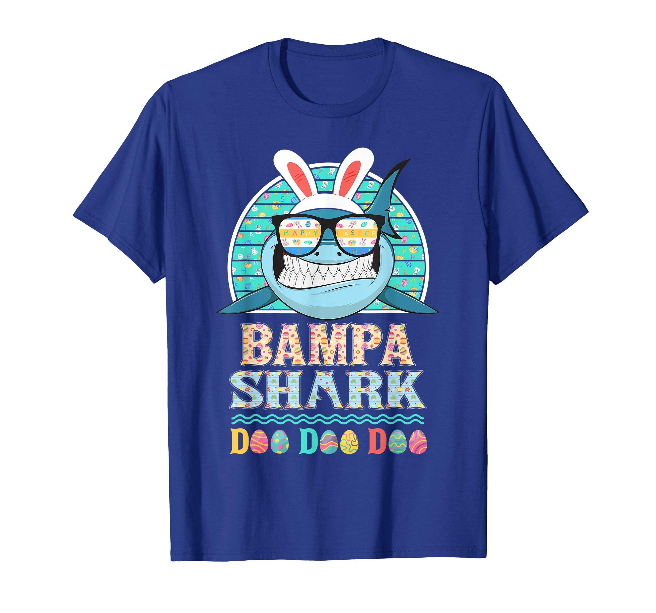 Funny Bampa Shark Happy Easter Day Gift Family Shirt