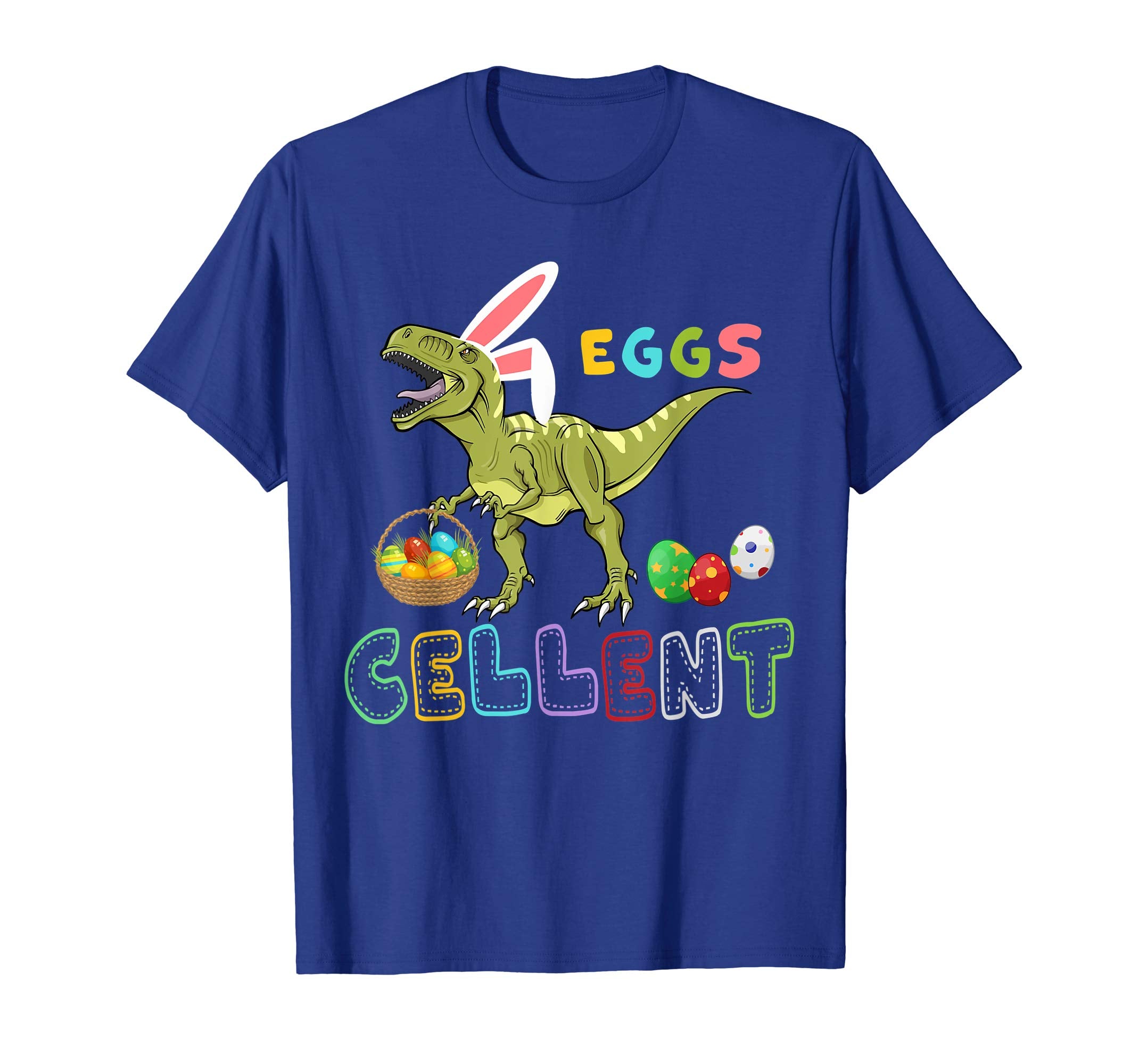 Dinosaur T rex Rabbit Eggs Cellent Happy Easter Gift T-shirt