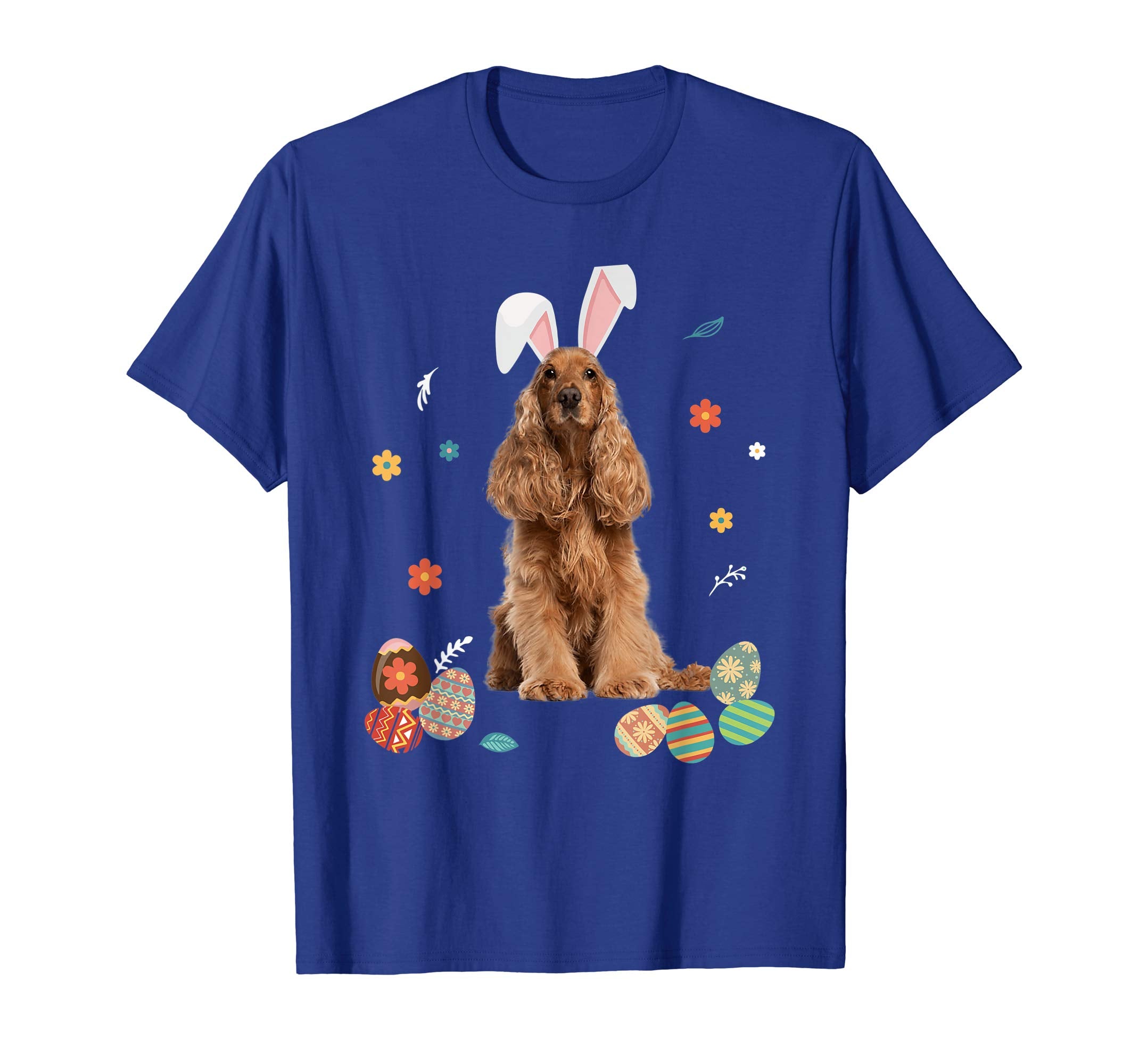 Cocker Spaniel Bunny Rabbit Happy Easter Day T-Shirt